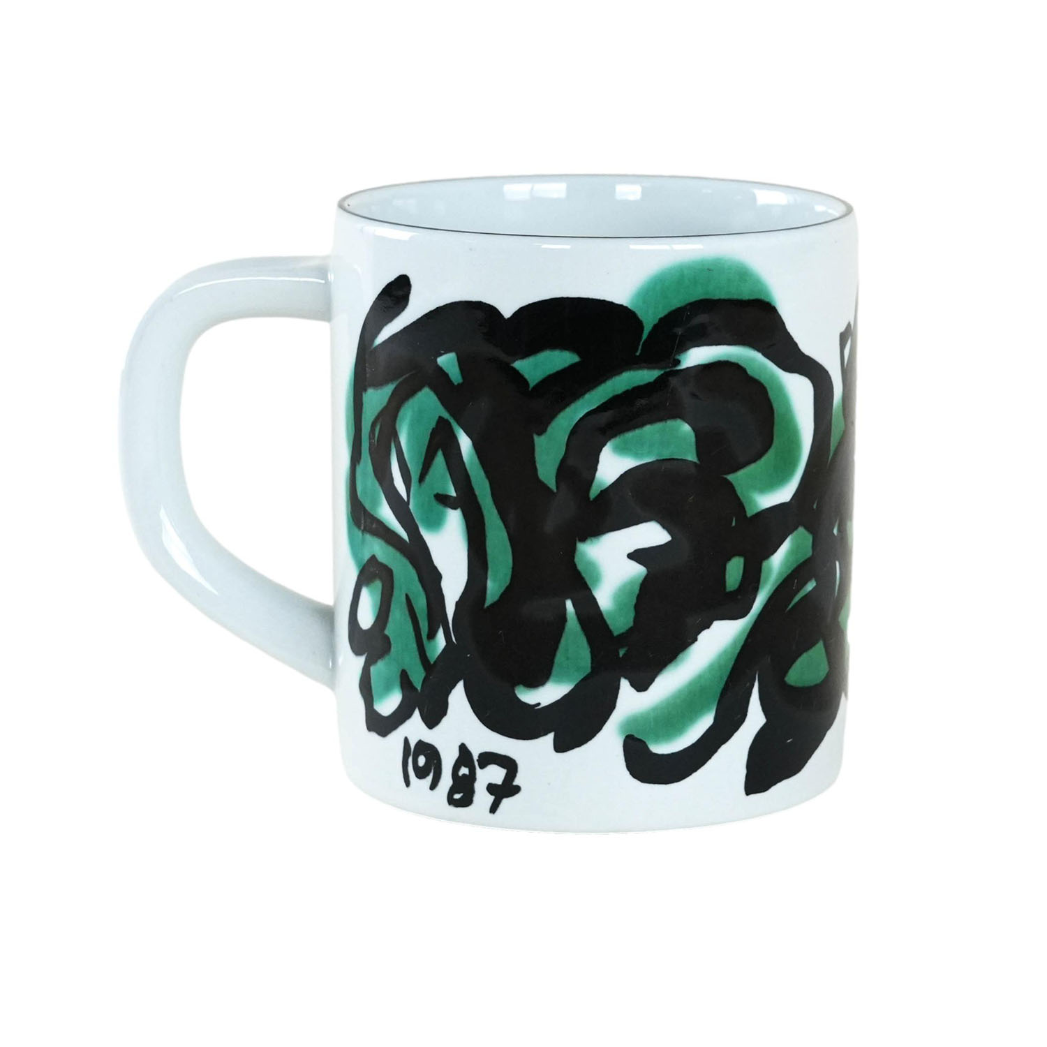 Collector's mug porcelain multicolored