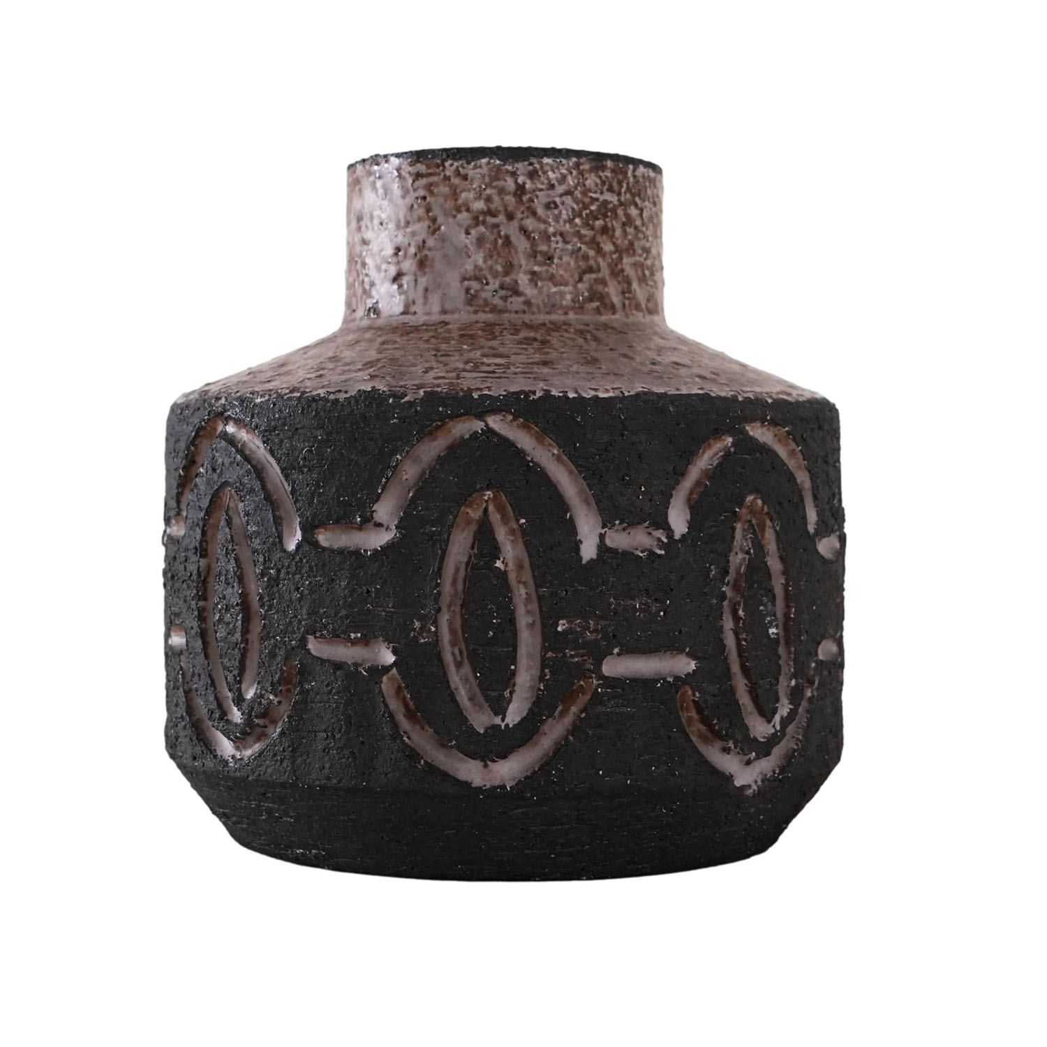 Ceramic vase Brown