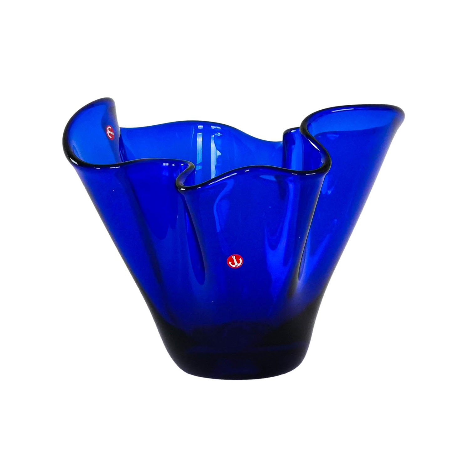 Glass vase Blue