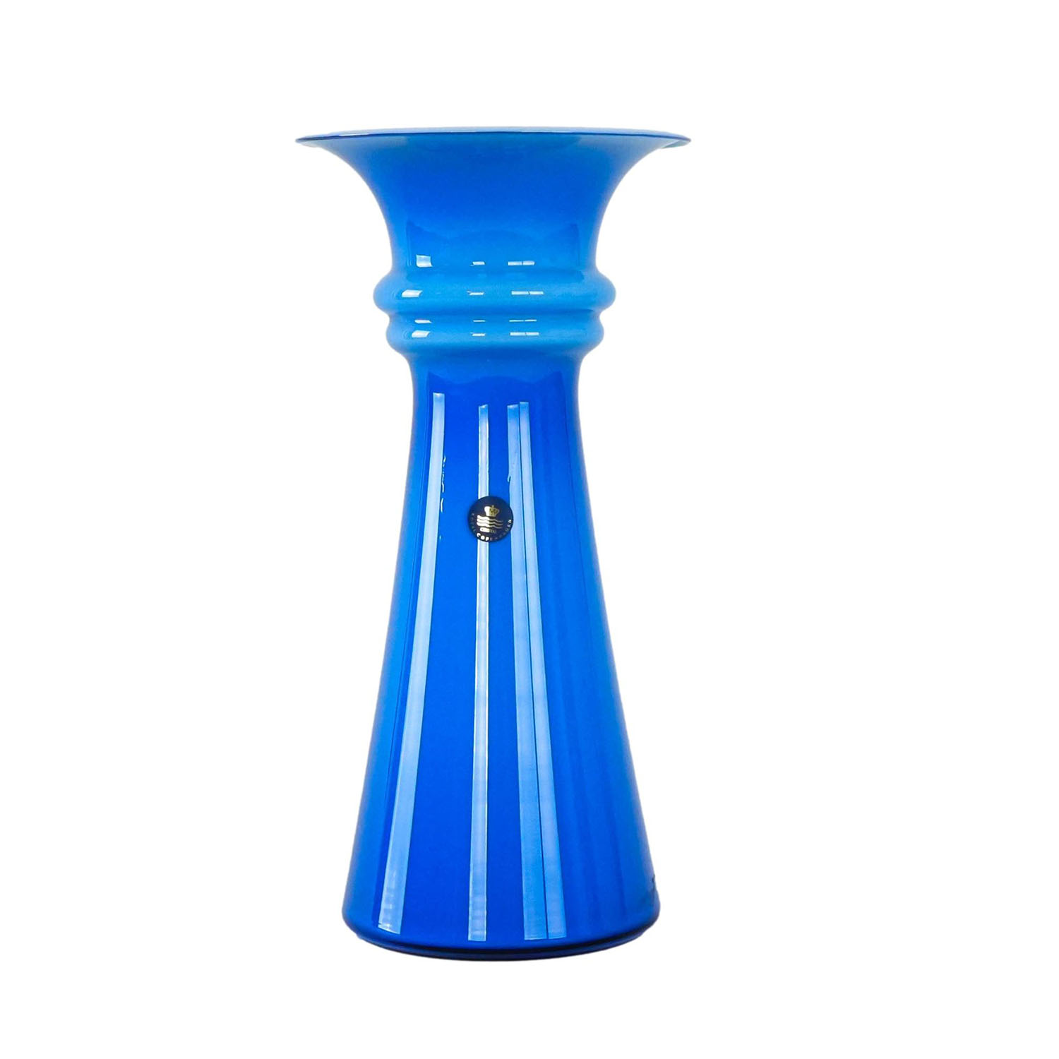 Glasvase Blau