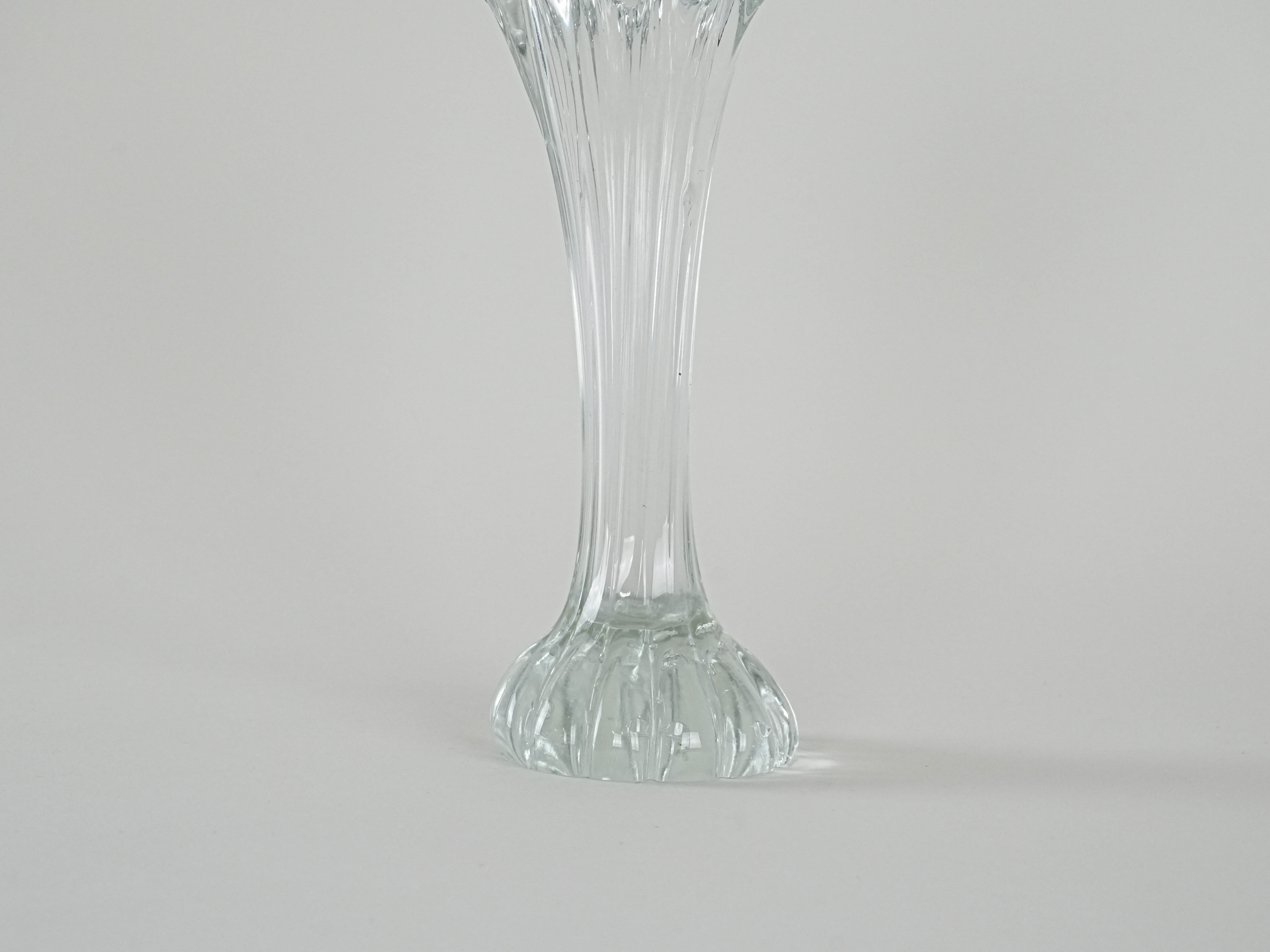 Glass vase Grey