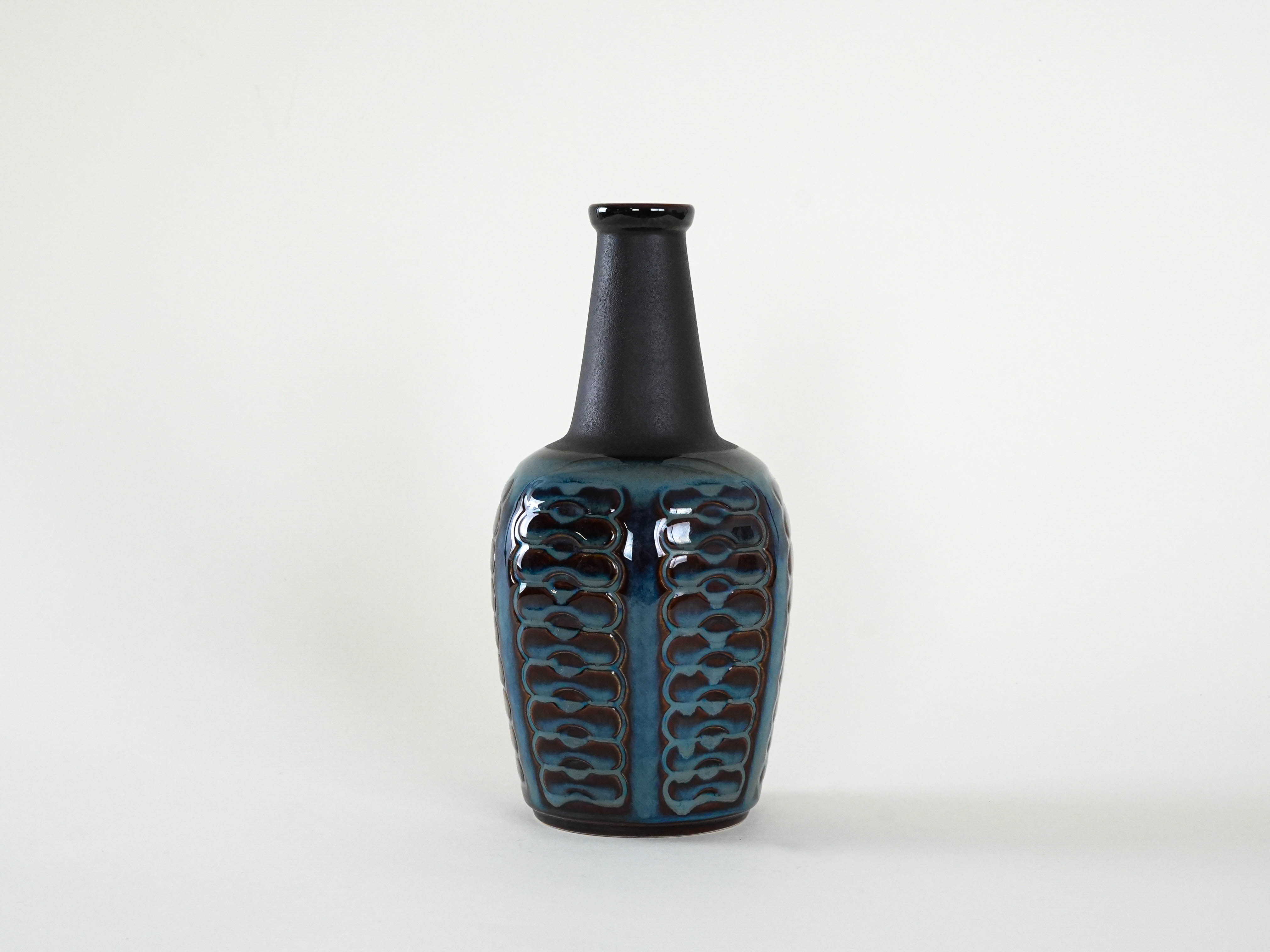 Vase Stoneware Blue