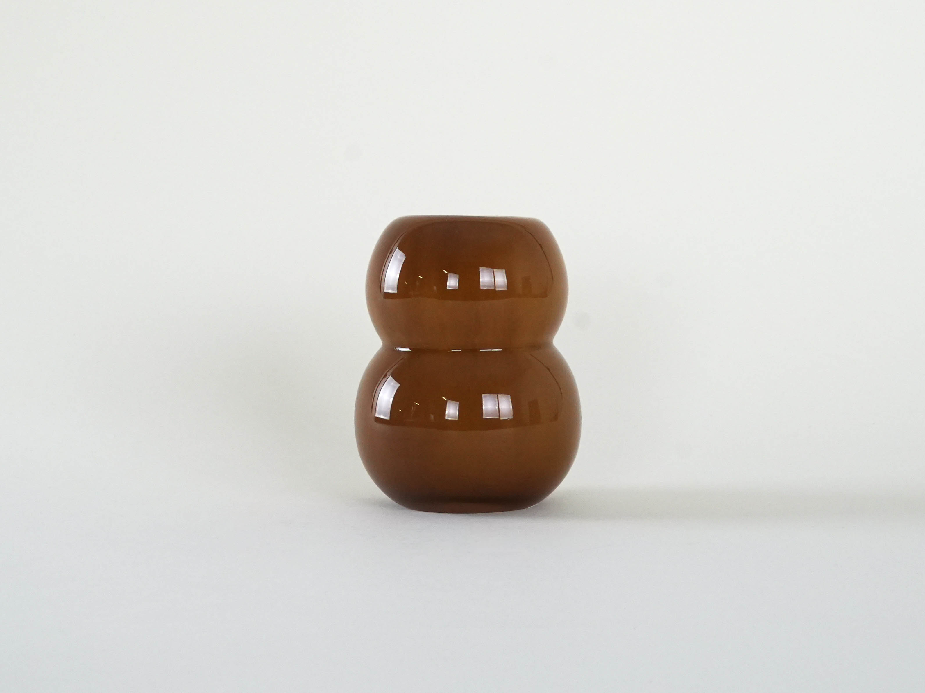 Glass vase Caramel