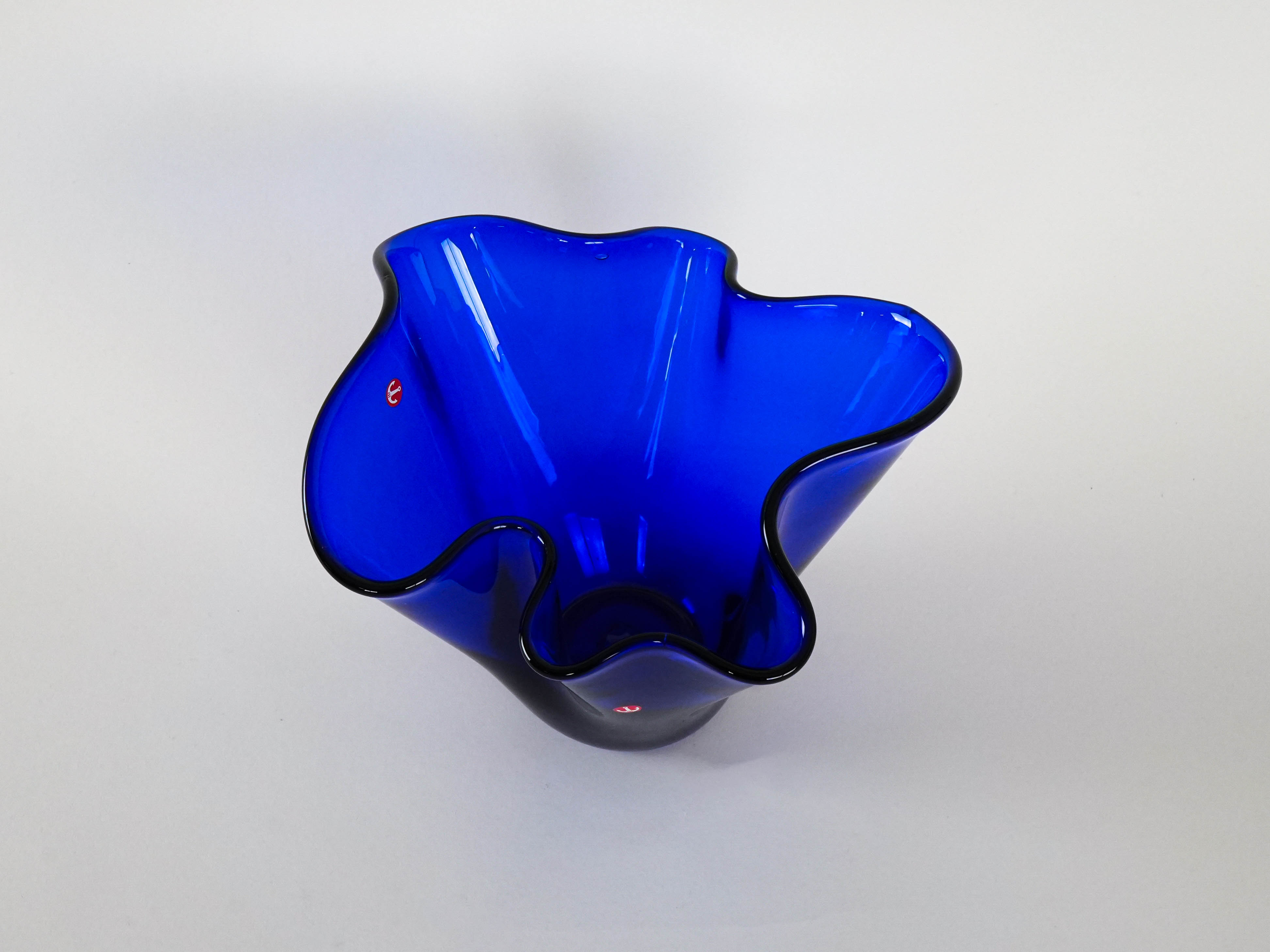 Glasvase Blau