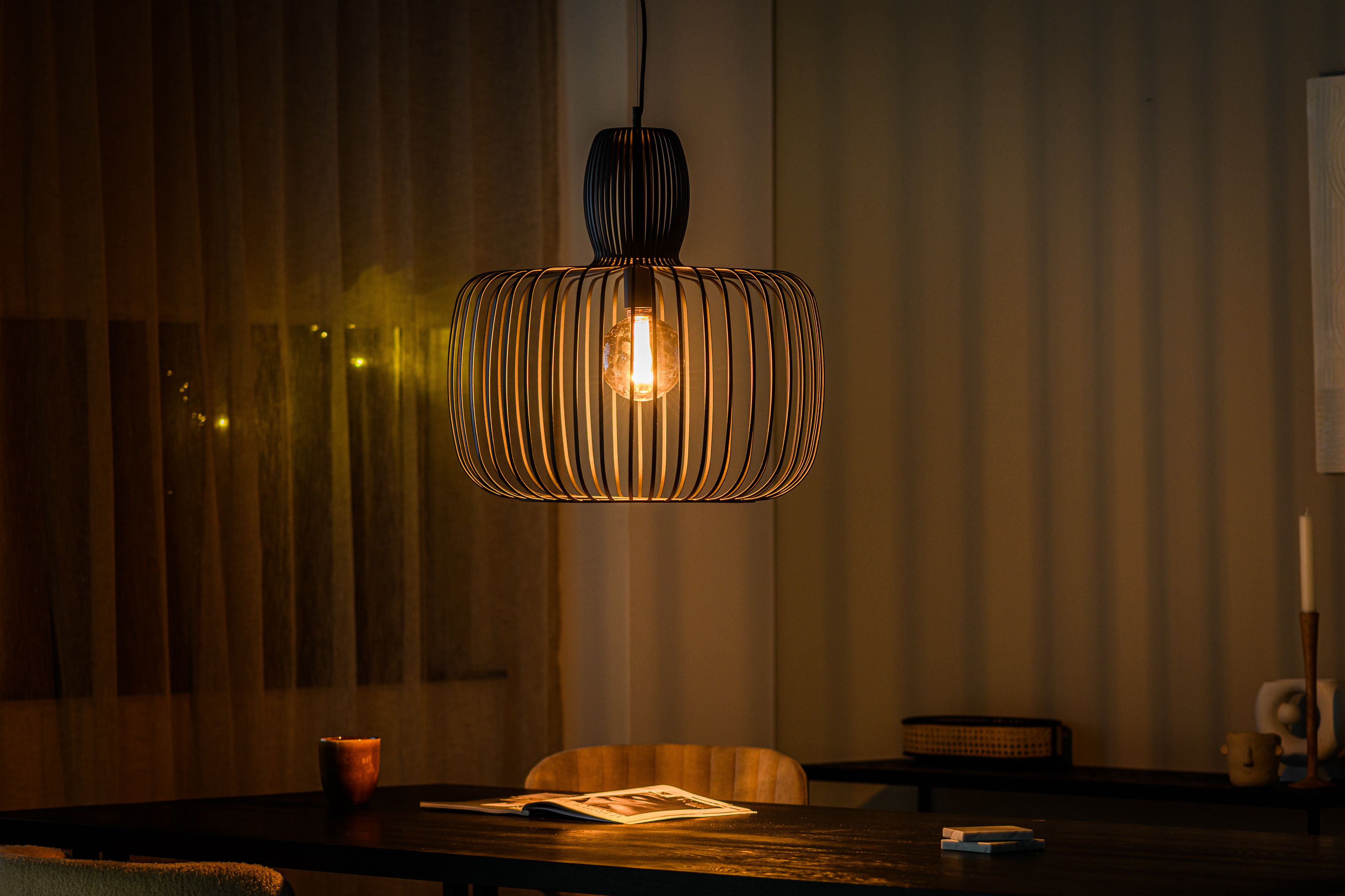 Pendant light Metal Black