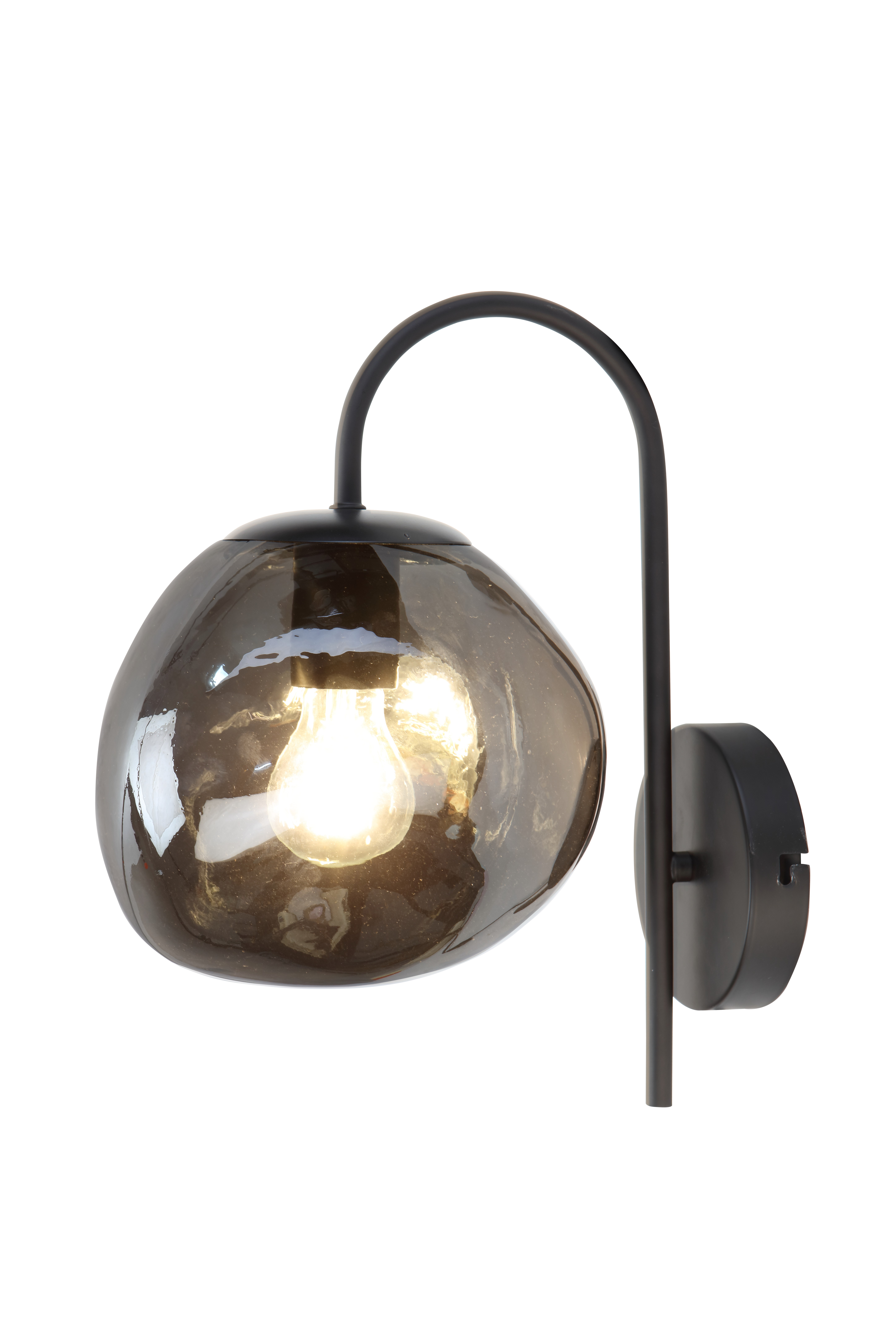 Wall light smoked glass gray