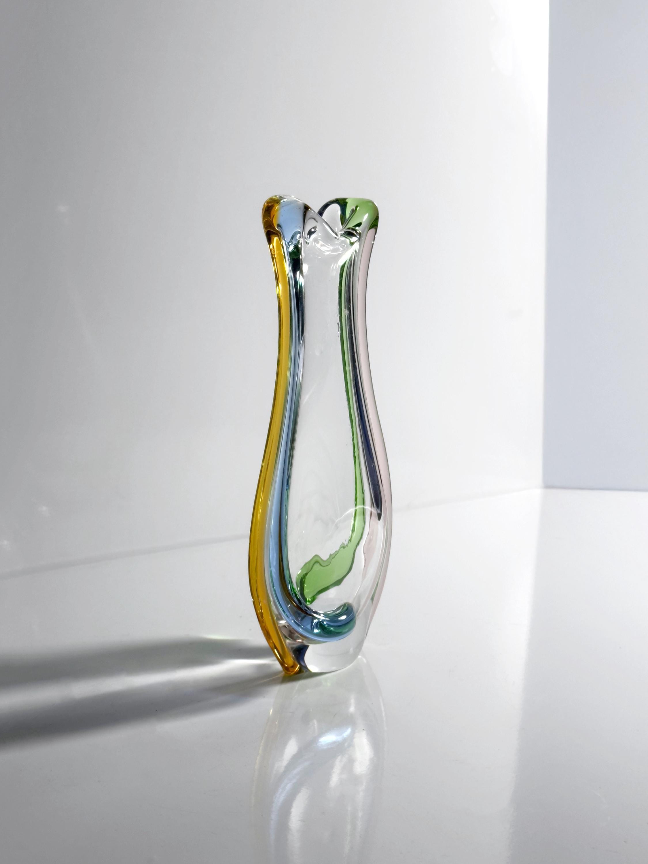 Vintage Rhapsody Vase Glass 50s