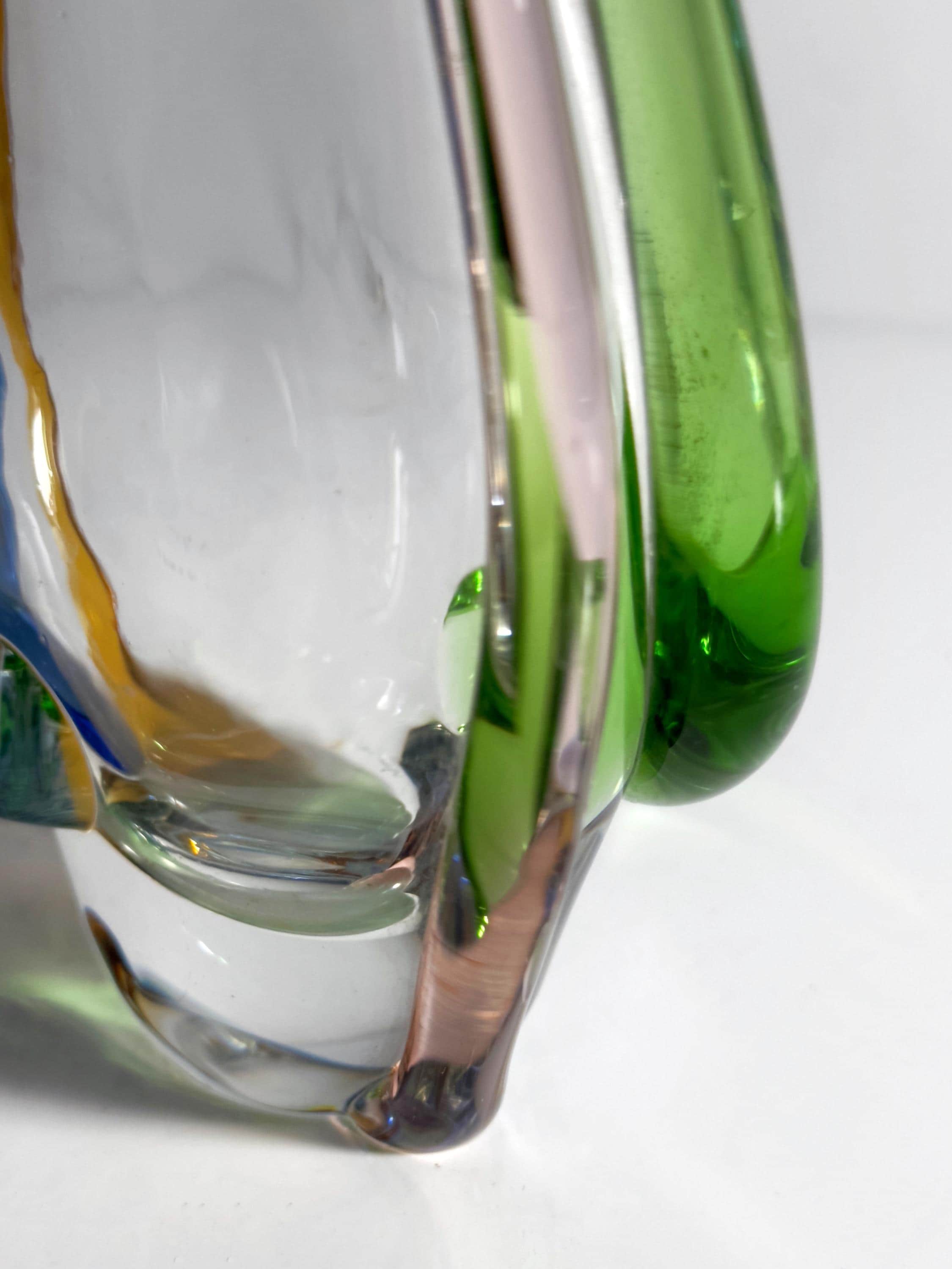 Vintage Rhapsody Vase Glass 50s