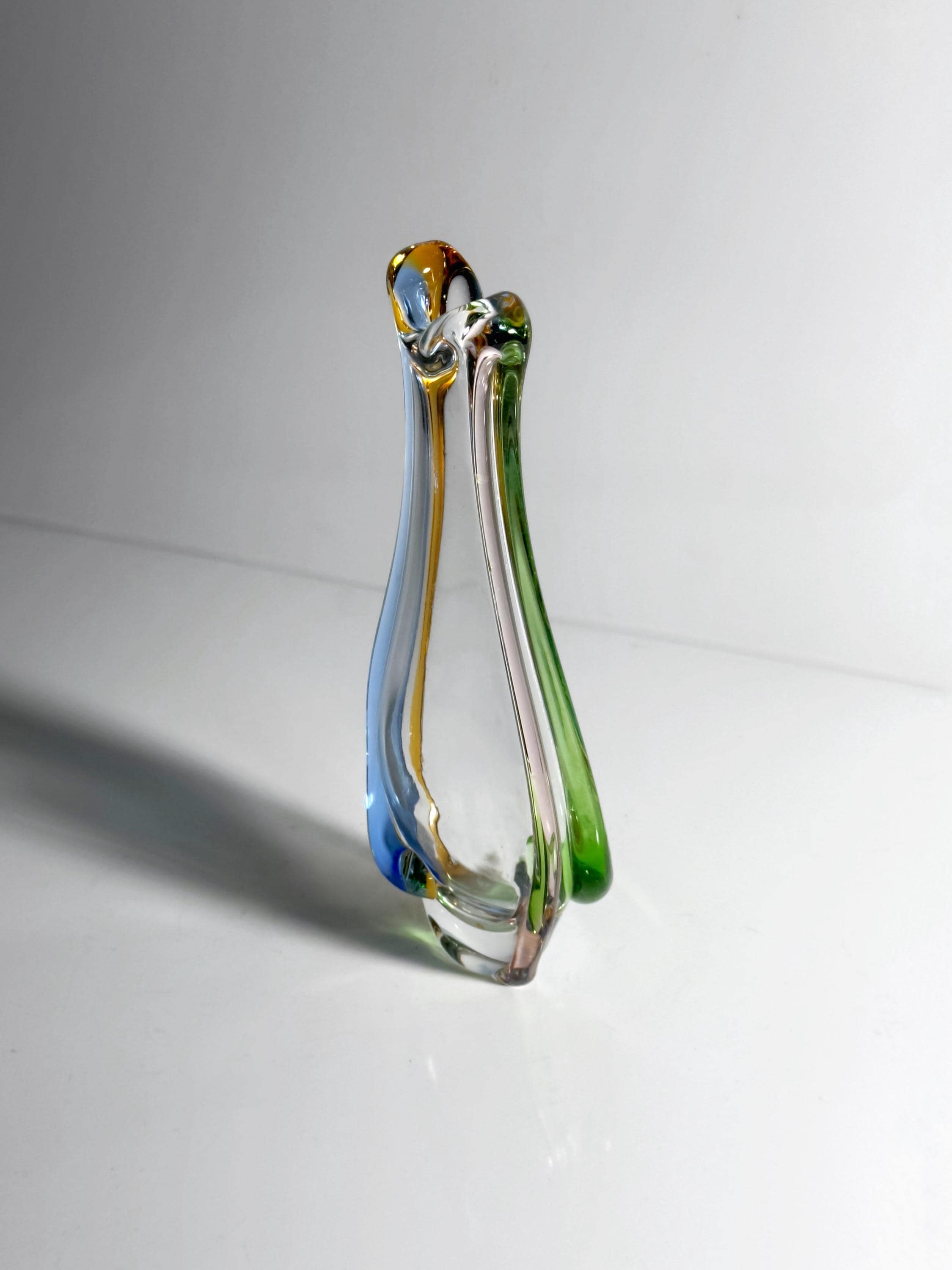 Vintage Rhapsody Vase Glass 50s