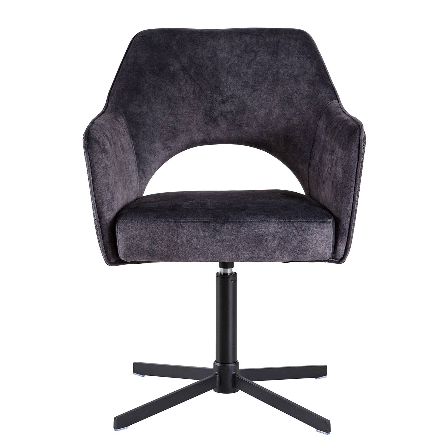 Yellville Type B Swivel Armchair Black