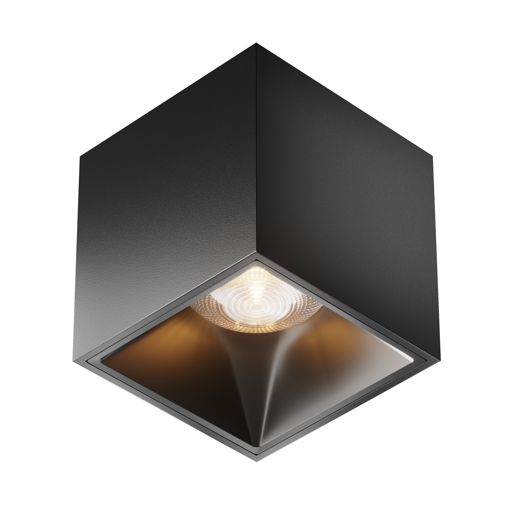 Alfa LED Deckenleuchte Schwarz Ø 7cm