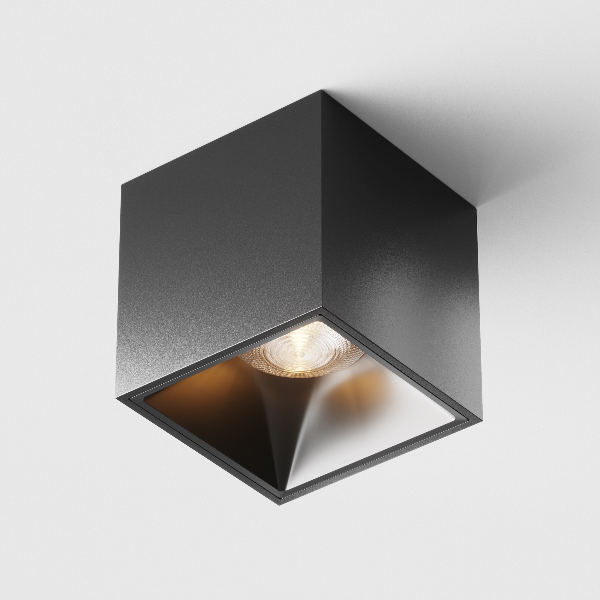 Alfa LED Deckenleuchte Schwarz Ø 7cm