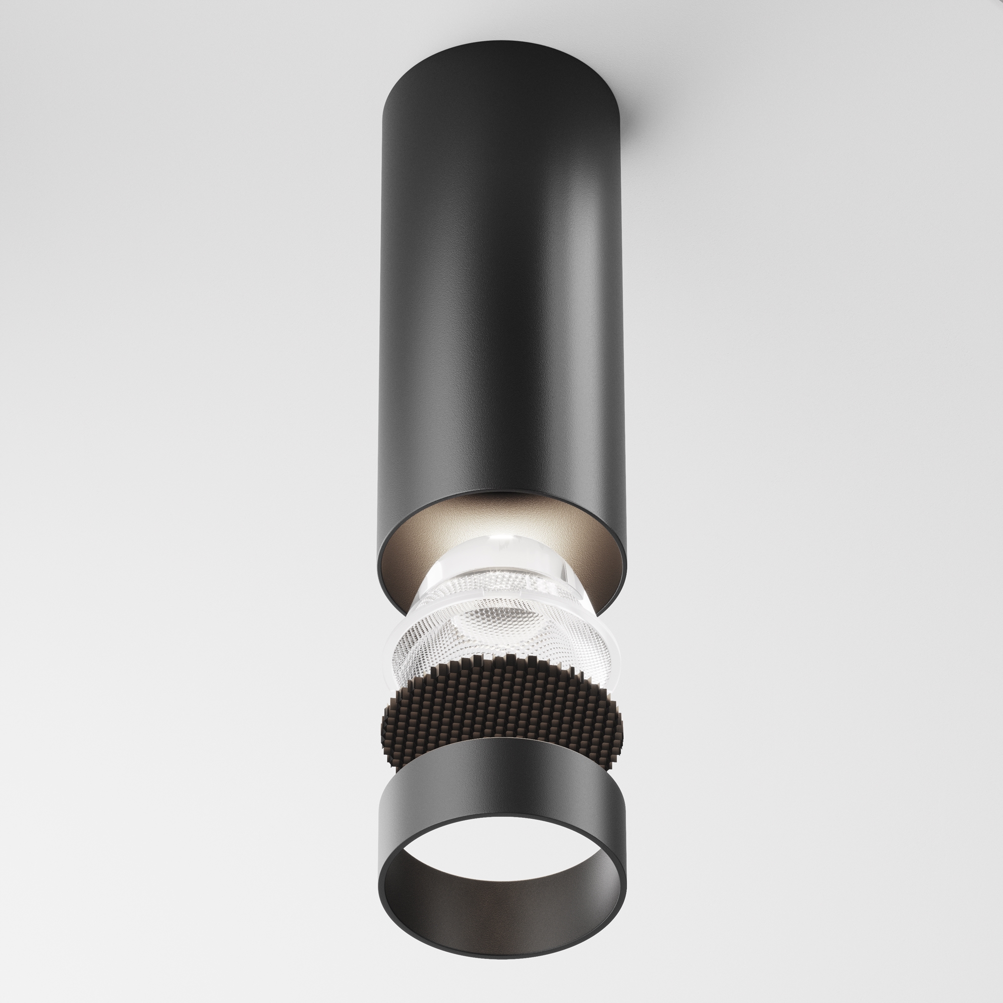 Focus LED Deckenleuchte Schwarz Ø 5cm