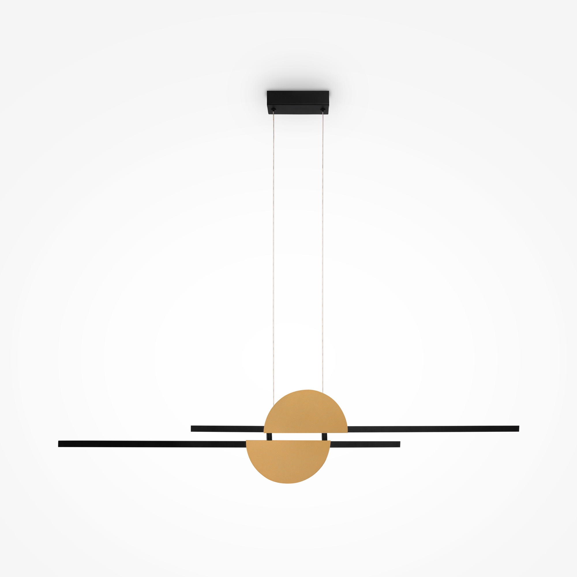 Skyline Pendant Light Black Brass