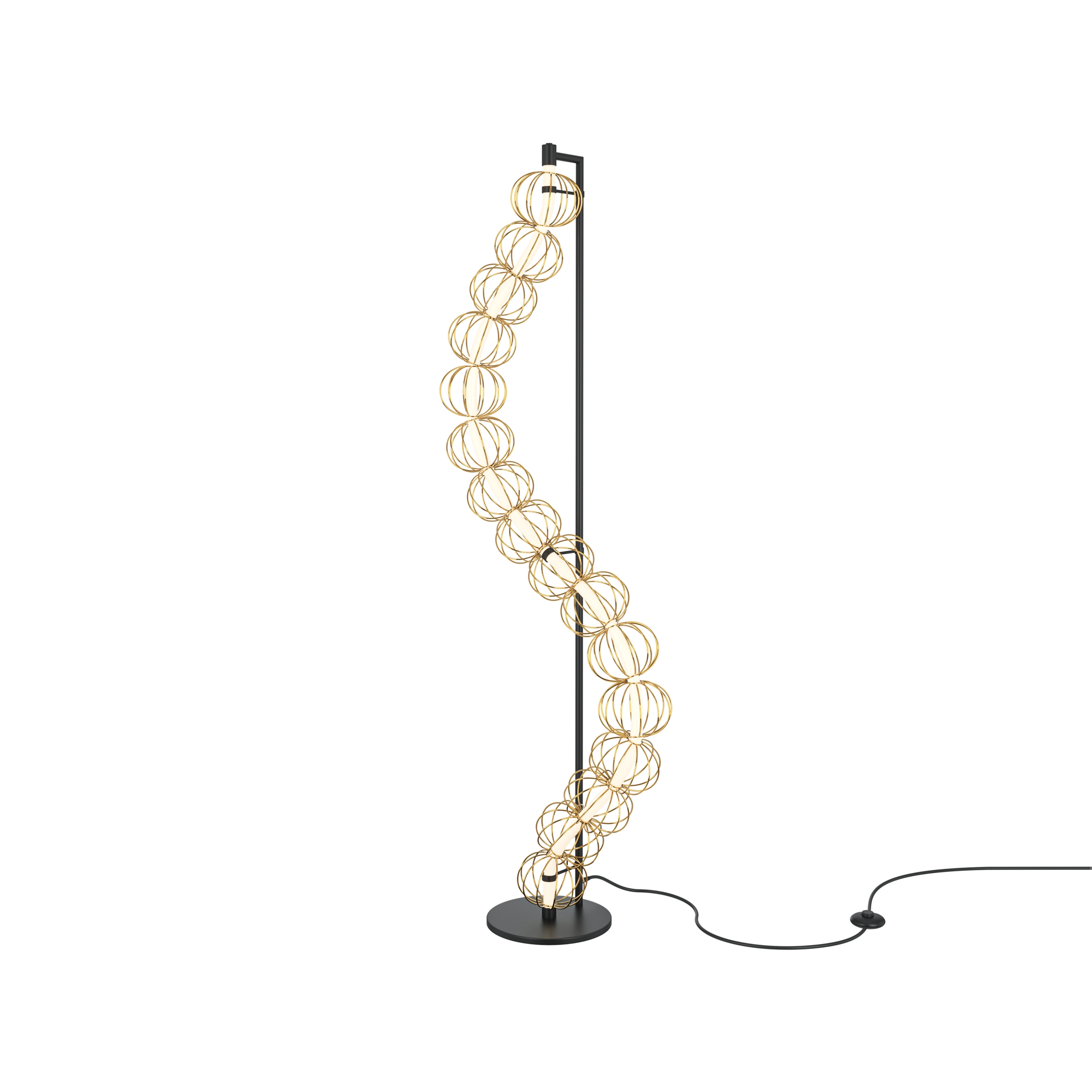 Goldener Käfig Stehleuchte Gold Ø 57cm