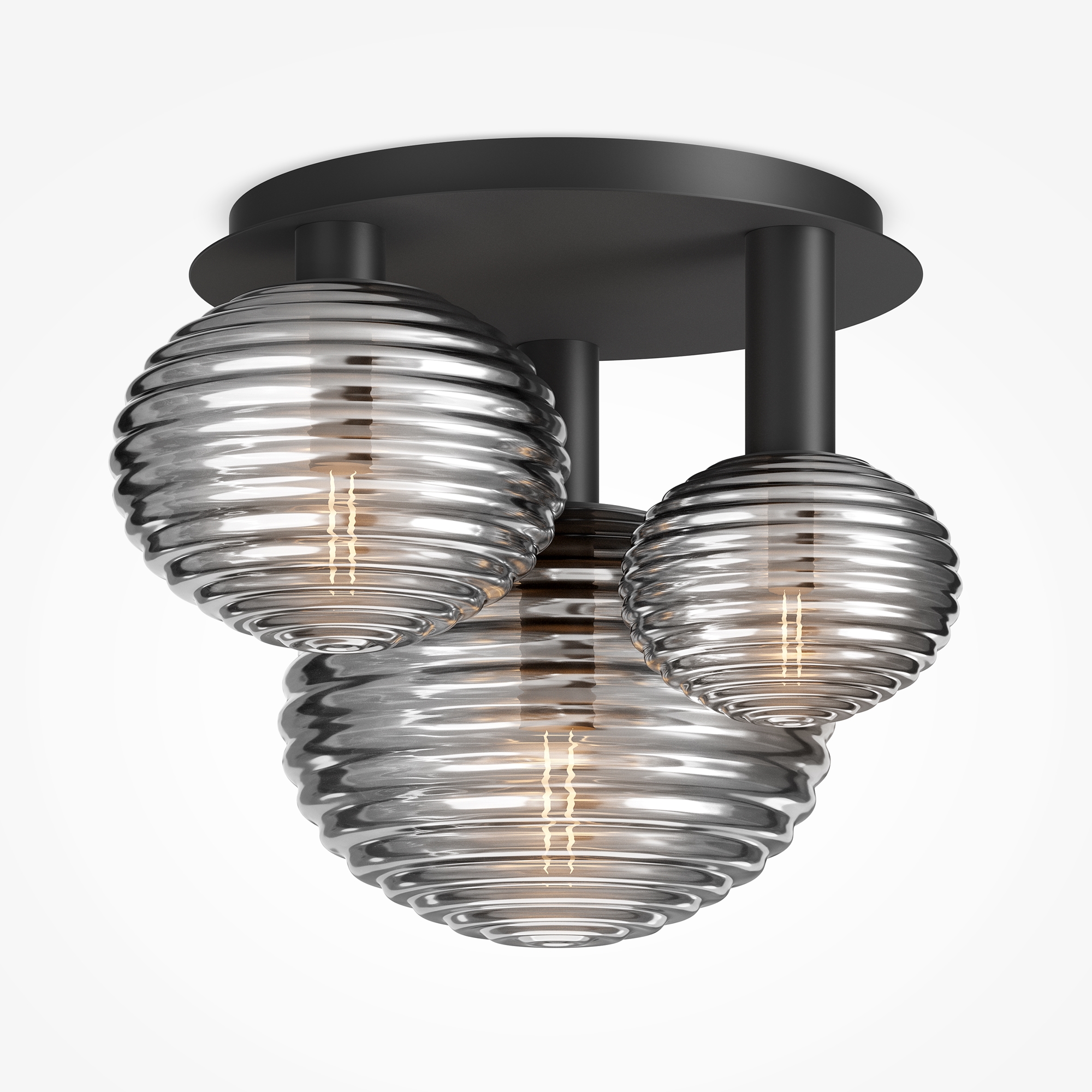 Reels Ceiling Light Black
