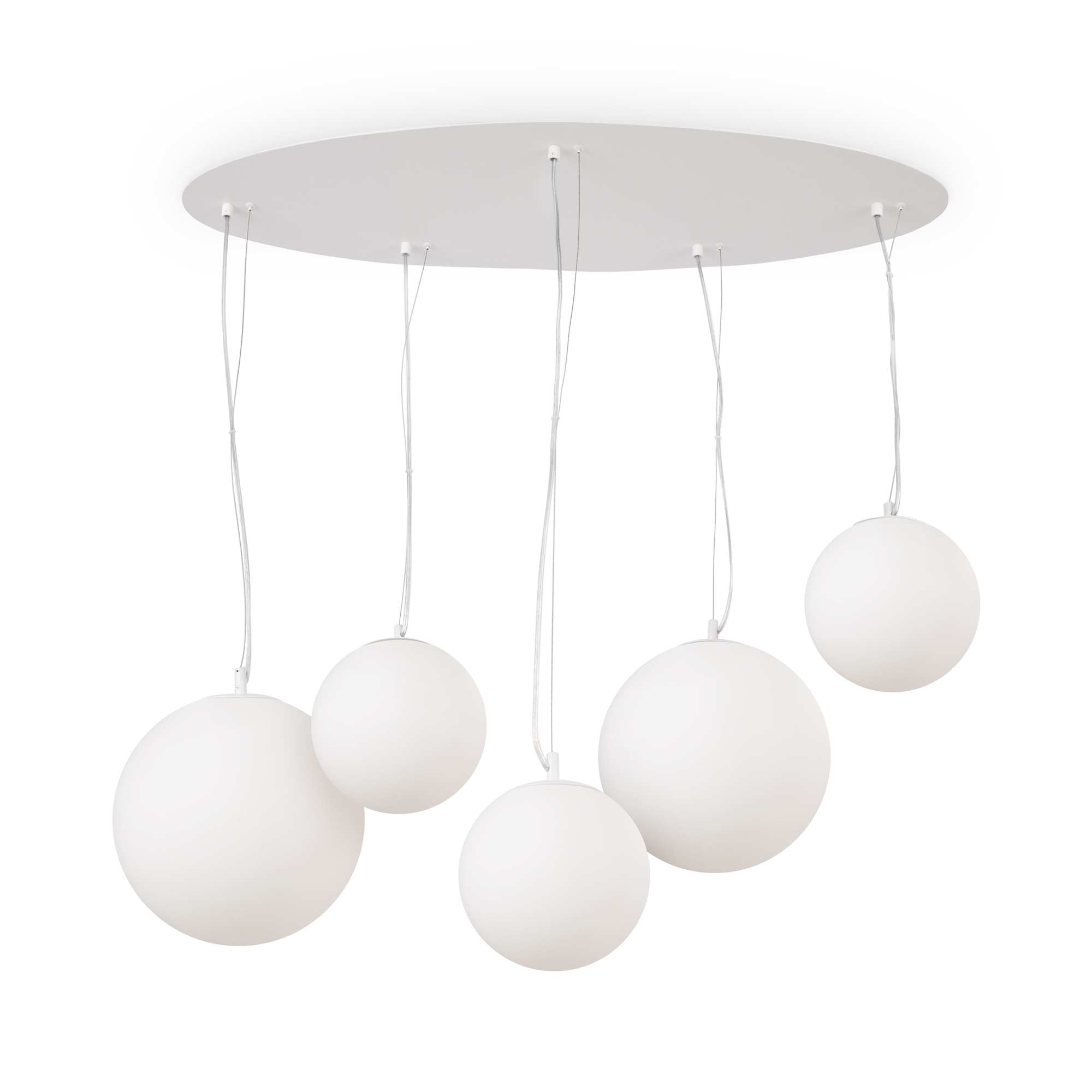 Lampada a sospensione forma semplice bianco