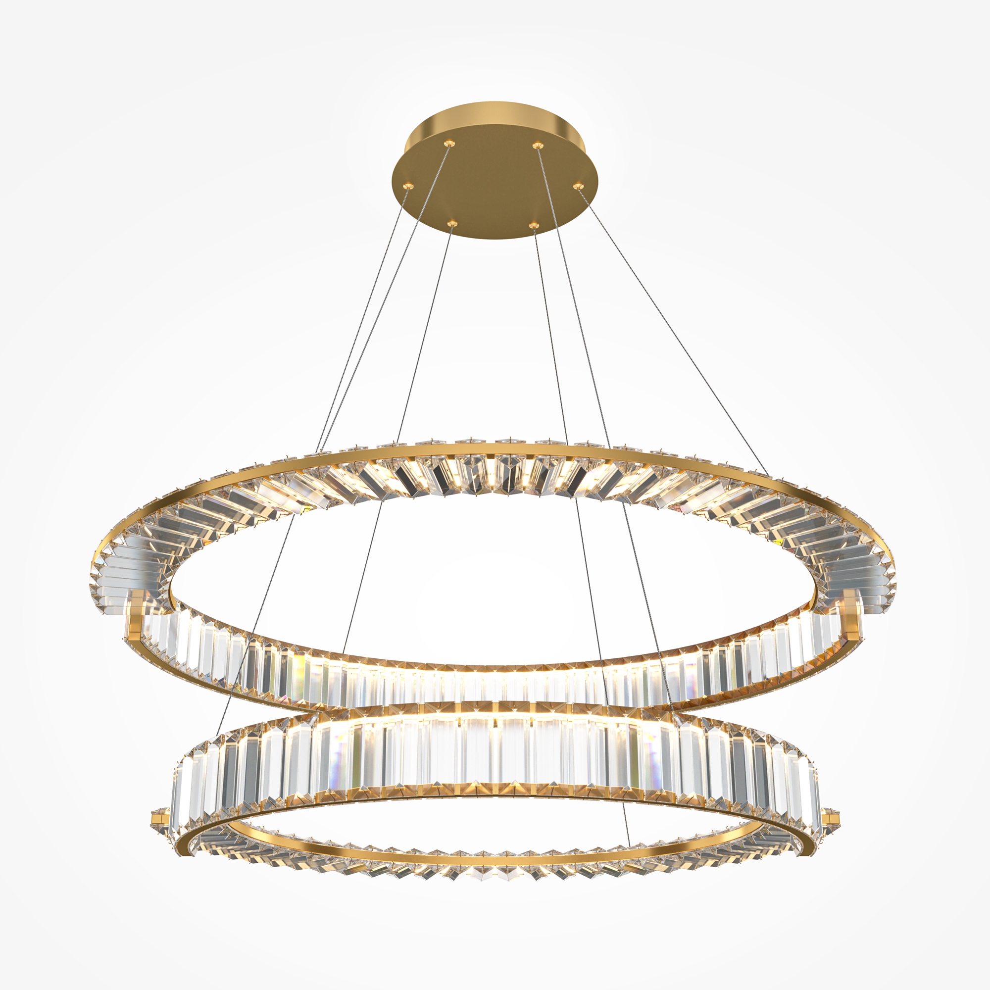 Krone Pendelleuchte Gold Ø 80cm