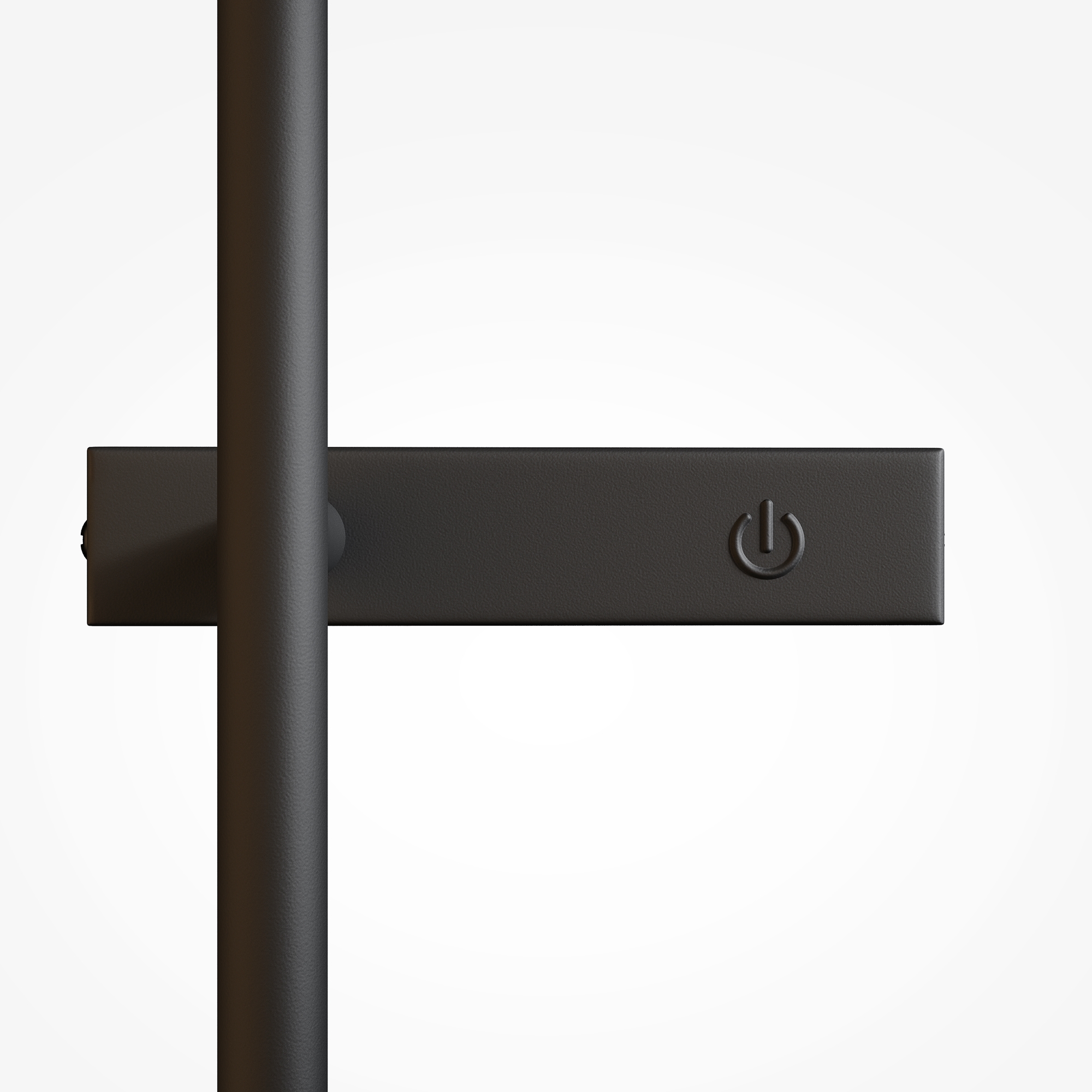 2-Light Touch Wall Lamp Metal Glass Black