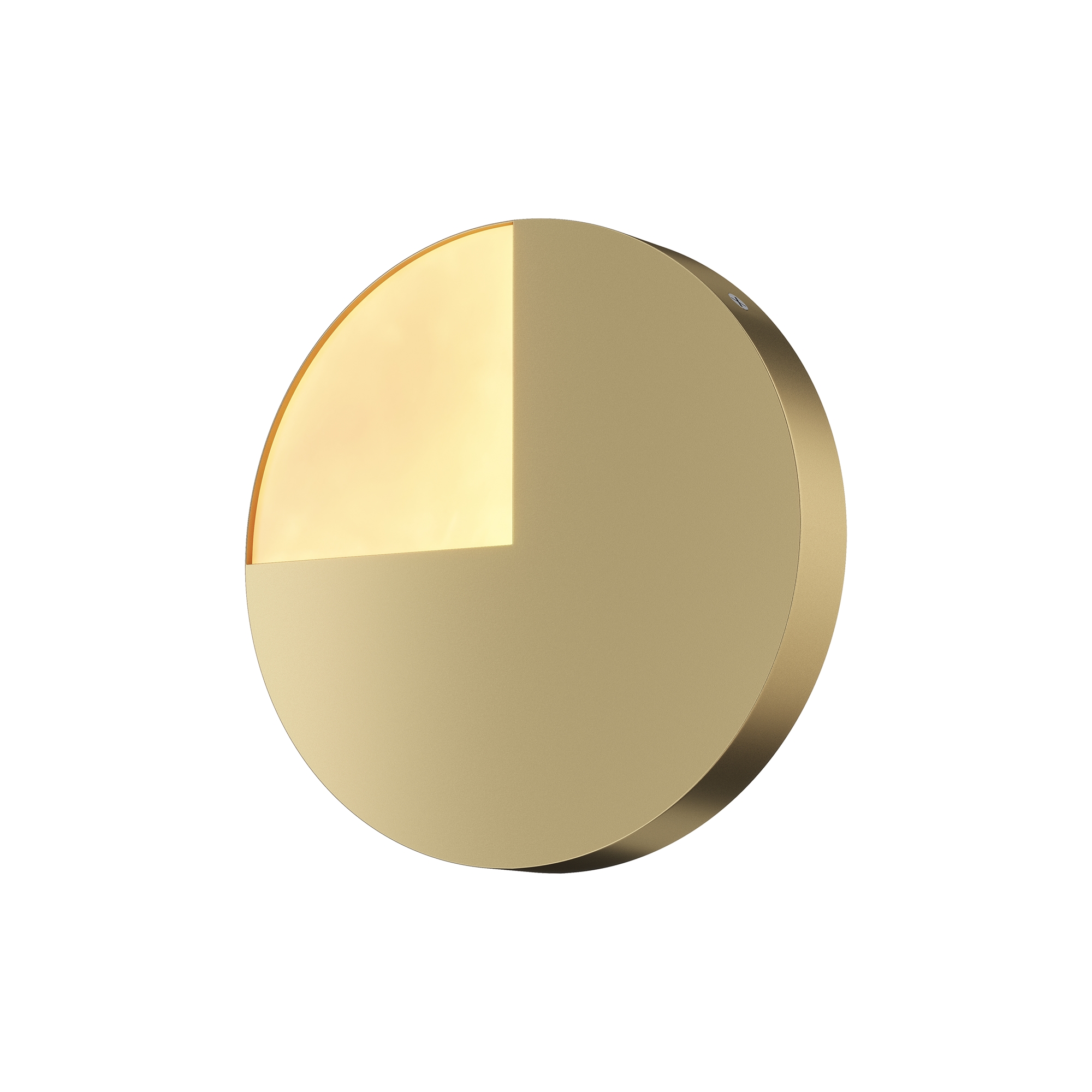 Jupiter Wall Light Aluminium Gold Ø25cm