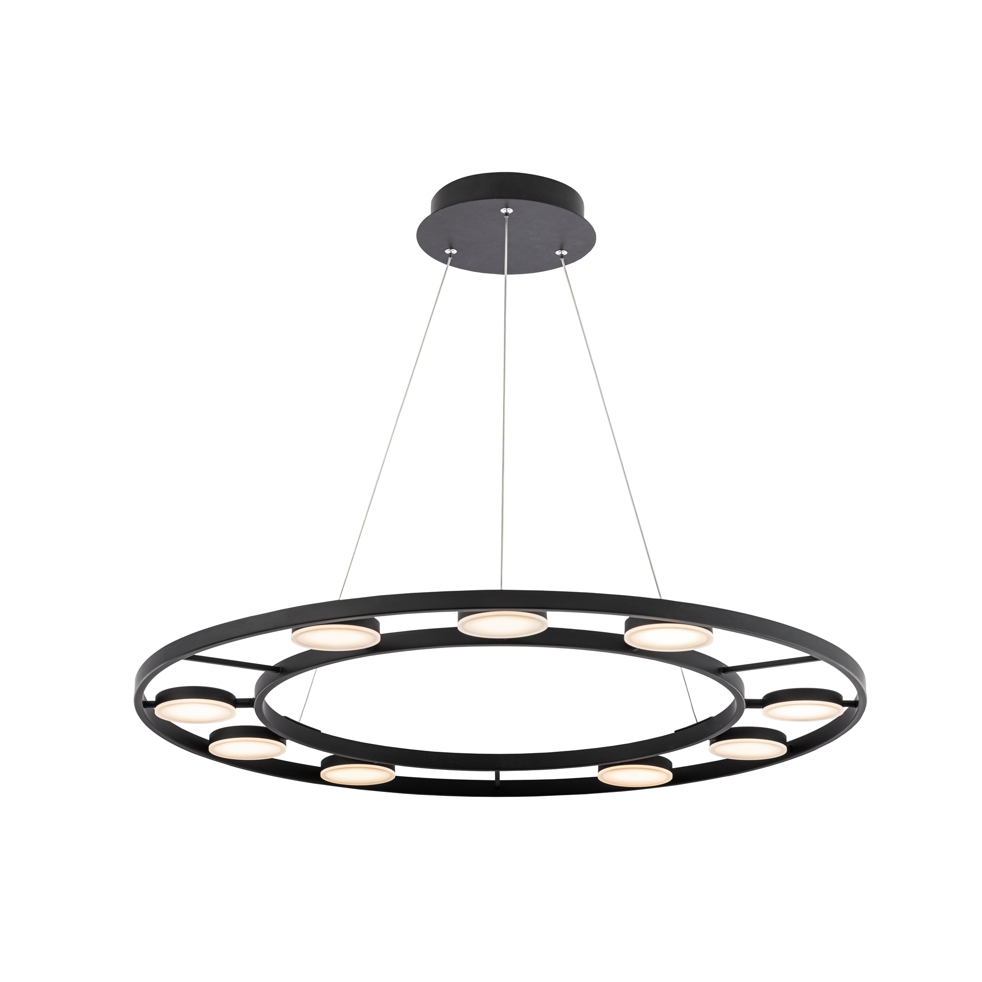 Fad Lampada a sospensione nera Ø 80cm