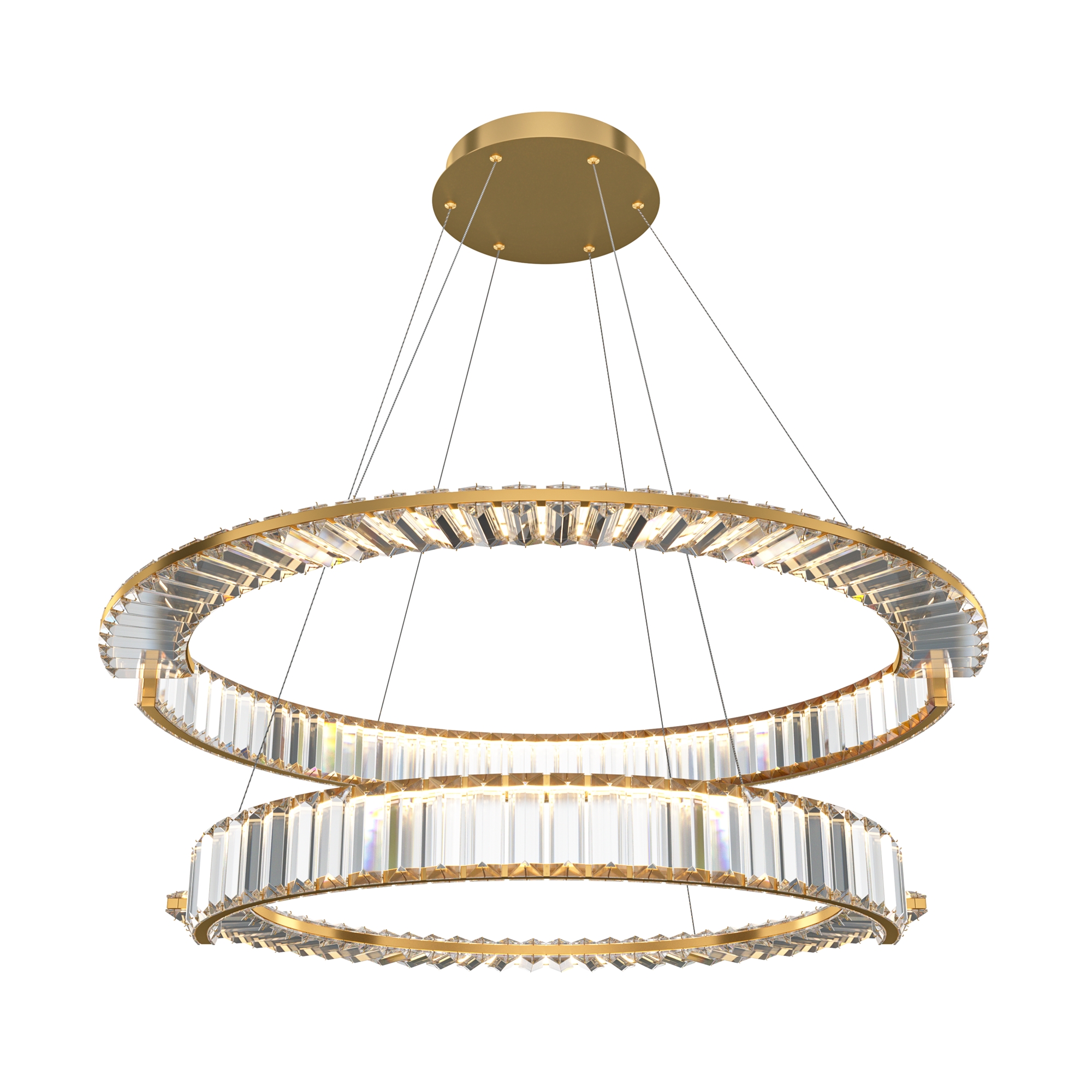 Lampada a sospensione Corona Oro Ø 80cm