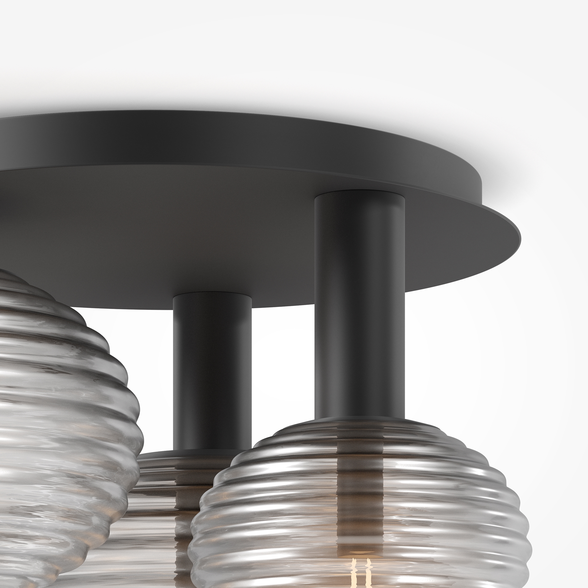 Reels Lampada da soffitto nera