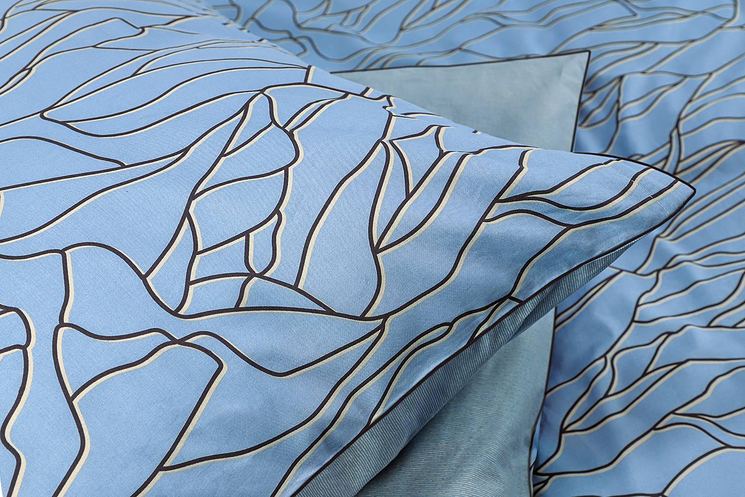 Nele Renforcé Bedding 2-piece Light Blue