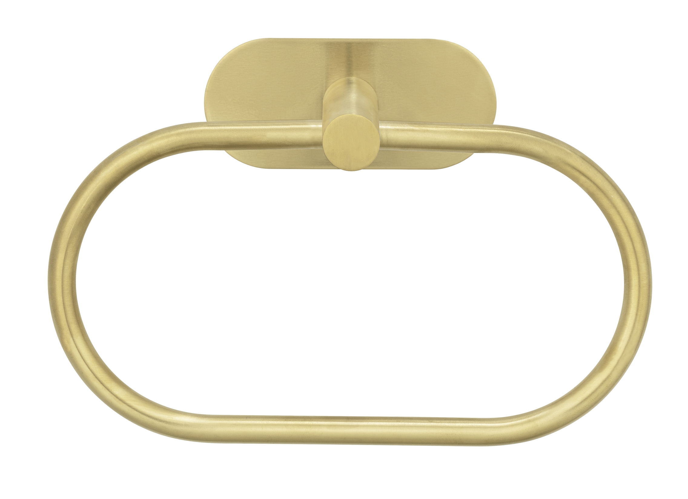 Orea Towel ring Stainless steel Satin Glass Gold