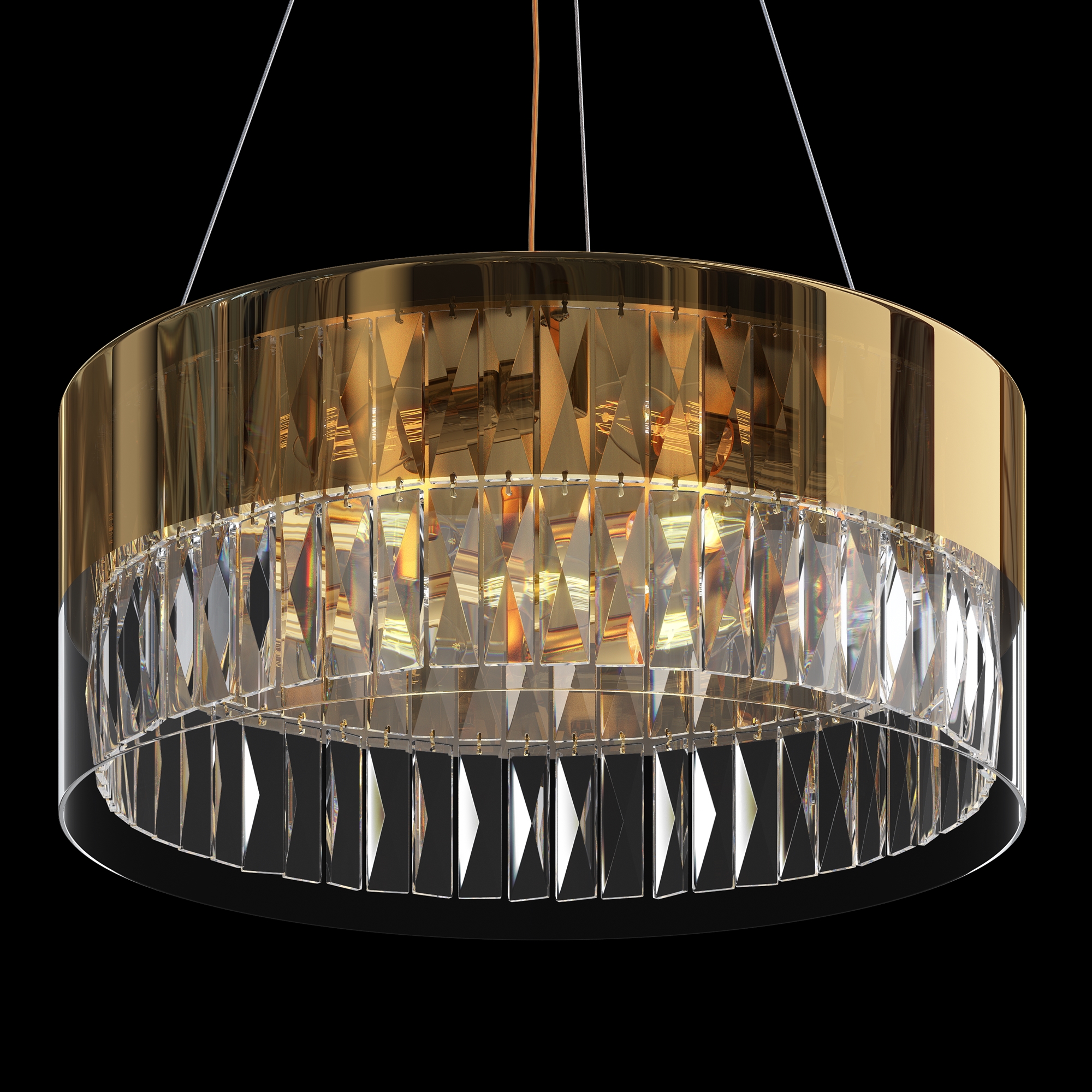 Wonderland Pendant Light Glass Mouth-blown Gold Ø 50cm