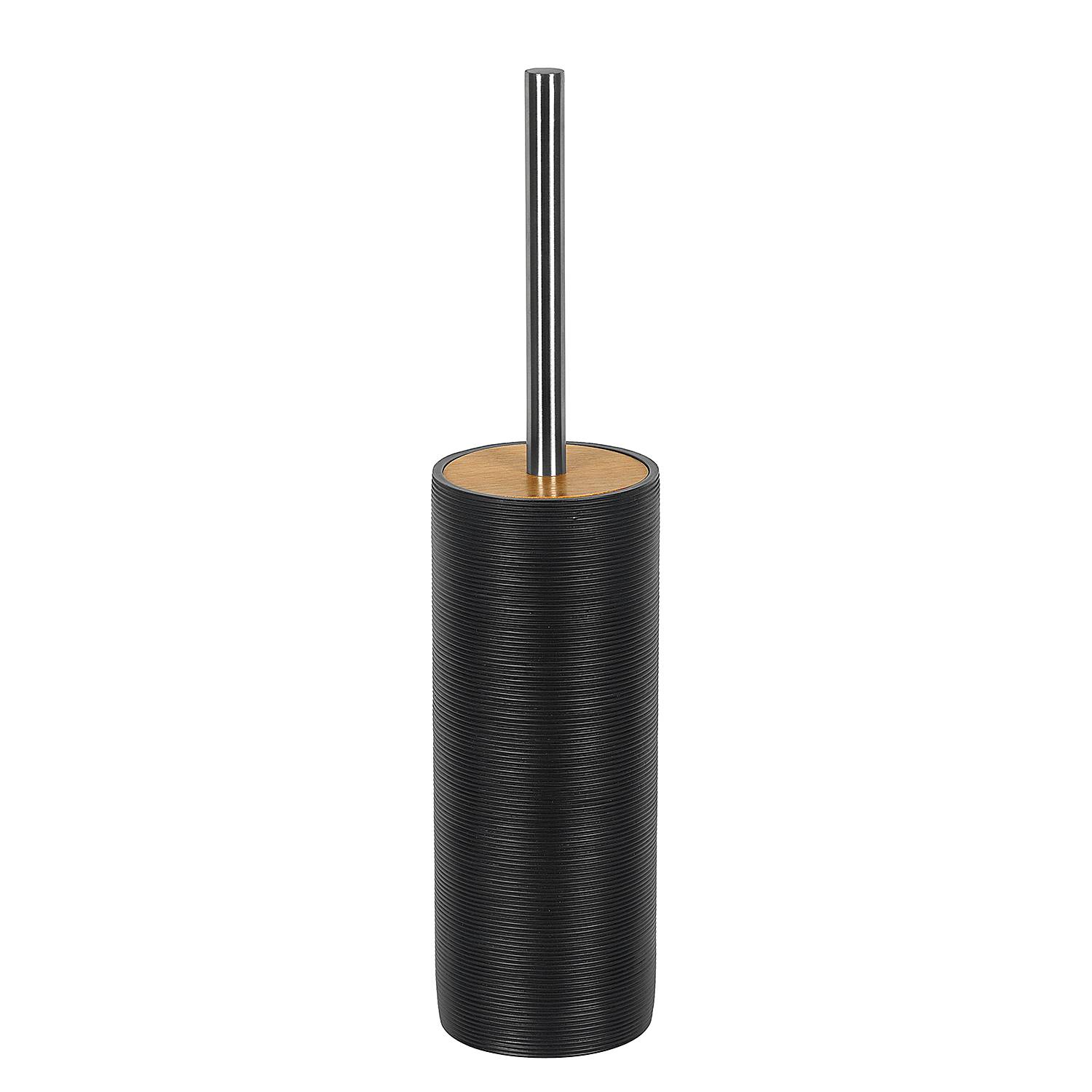 Kyoto Bürstenhalter Polyresin Bambus Schwarz