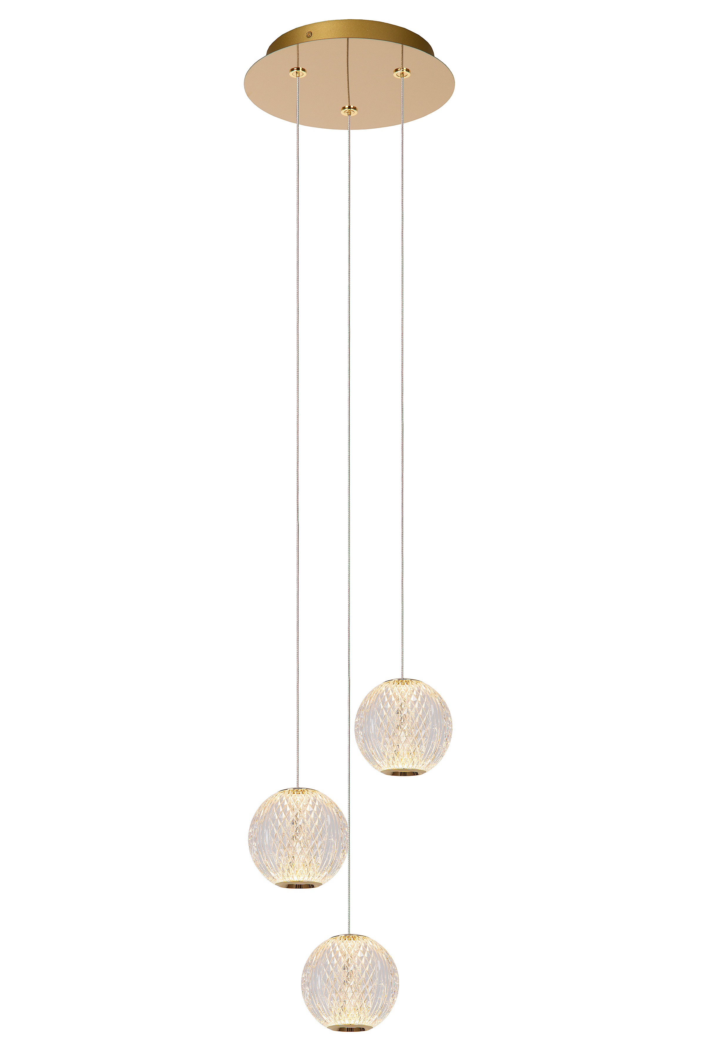 3-Flammig Cintra Typ A Pendelleuchte  Acrylglas Transparent