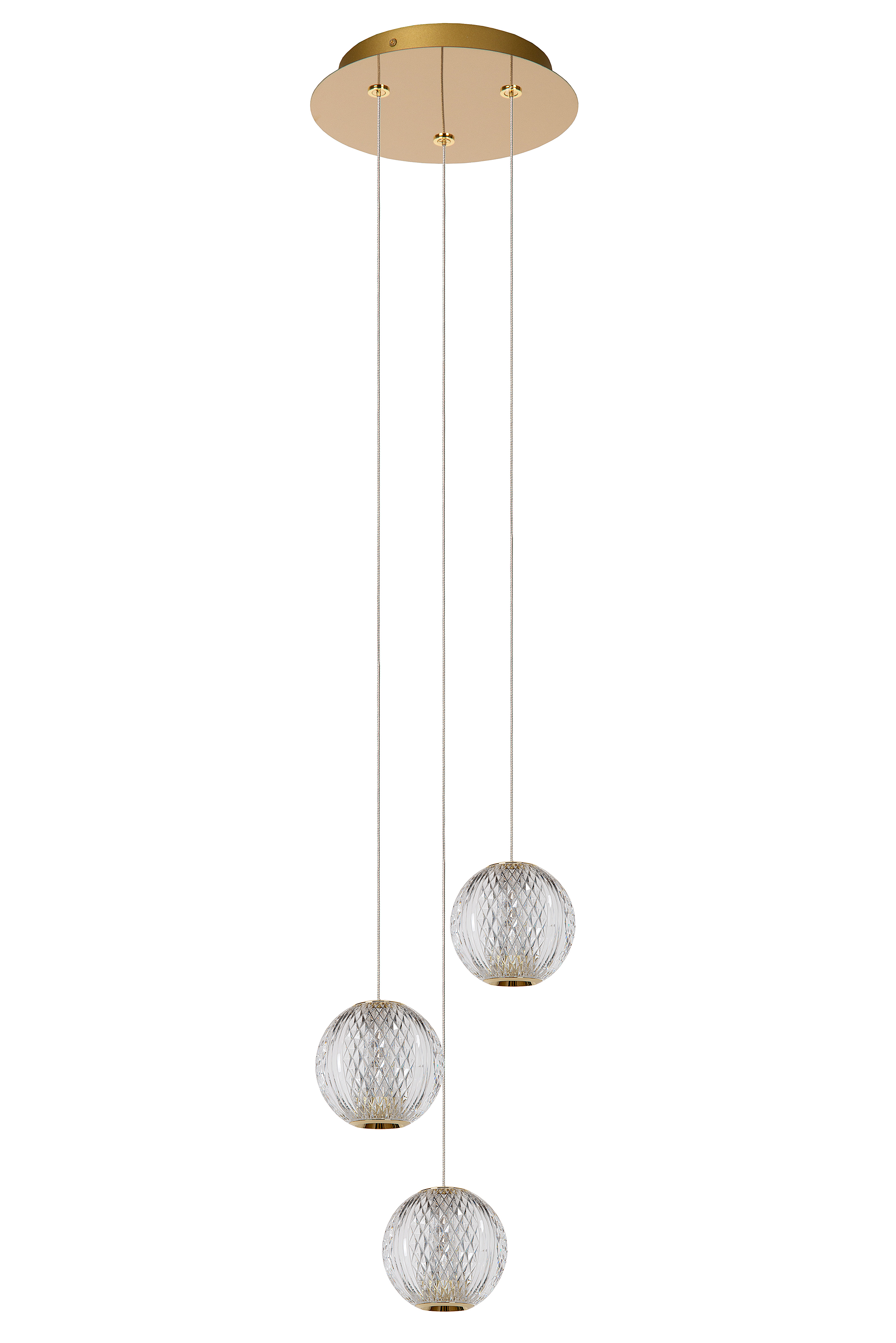3-Flammig Cintra Typ A Pendelleuchte  Acrylglas Transparent