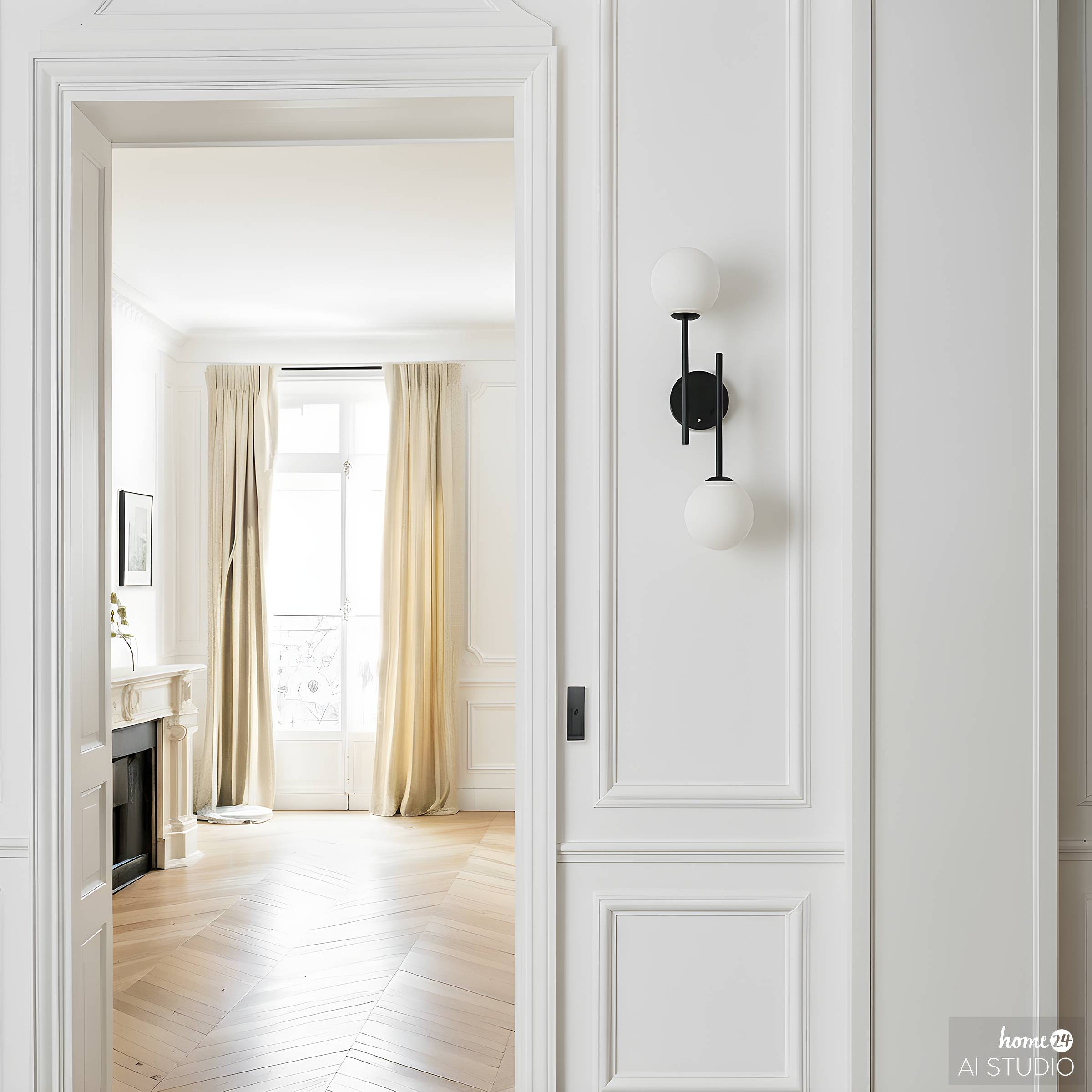 2-Flammig Rigi Akku-Wandleuchte 3-Stufen-Dimmer Weiß