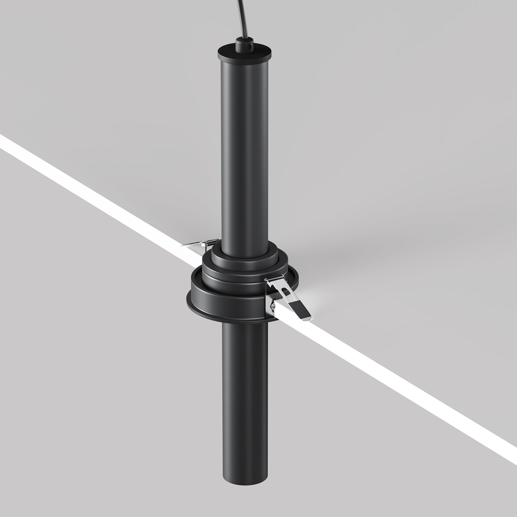 Focus T Recessed light Black Ø 3cm