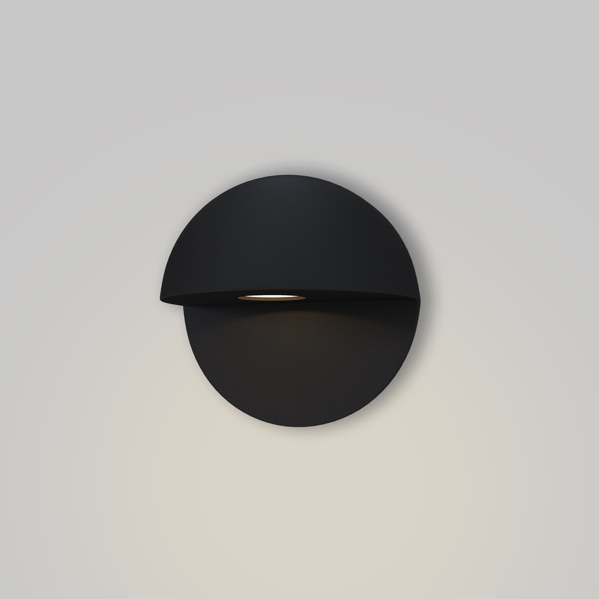 Mezzo Außenwandleuchte Schwarz Ø 9cm