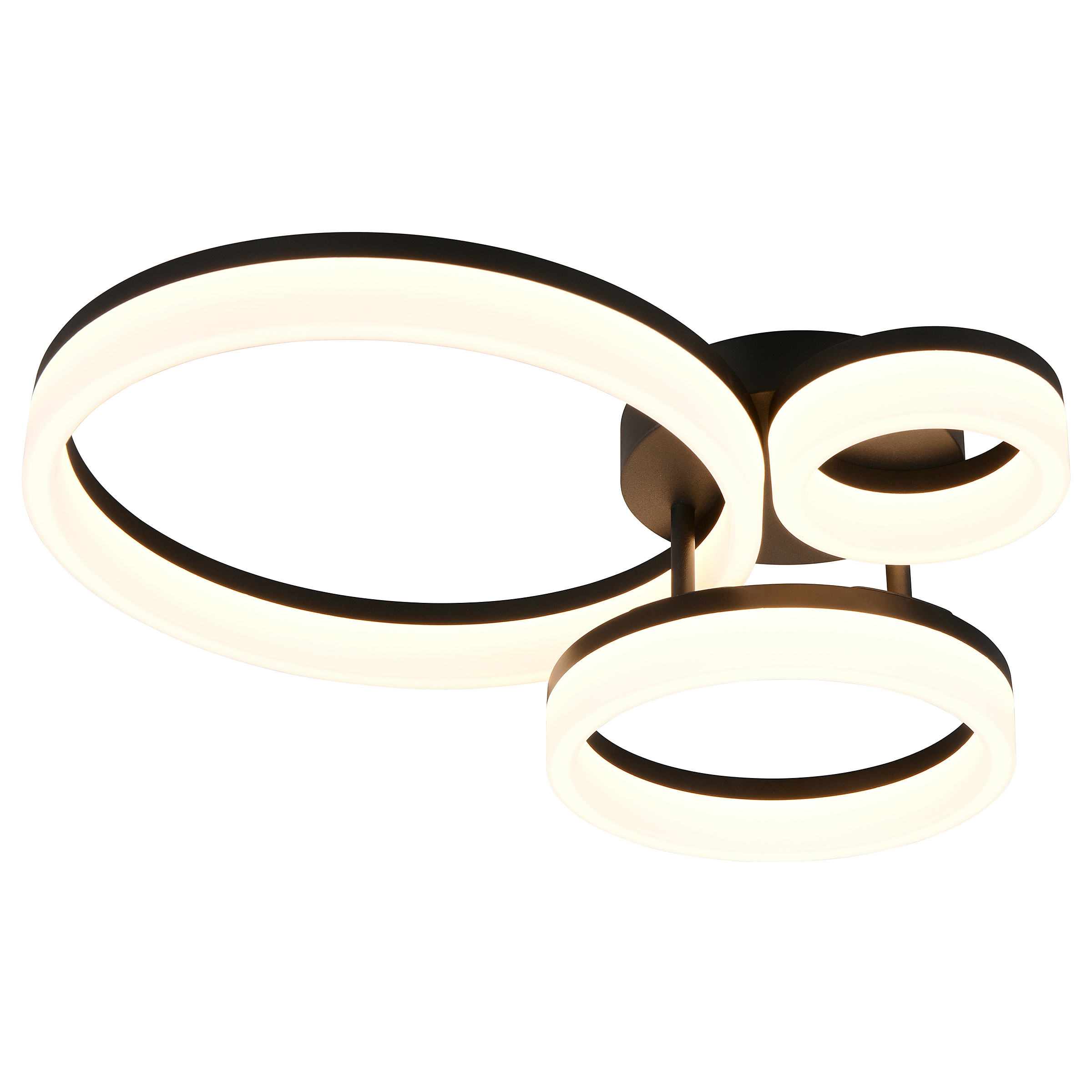 LED ceiling light Scope 1-light Black