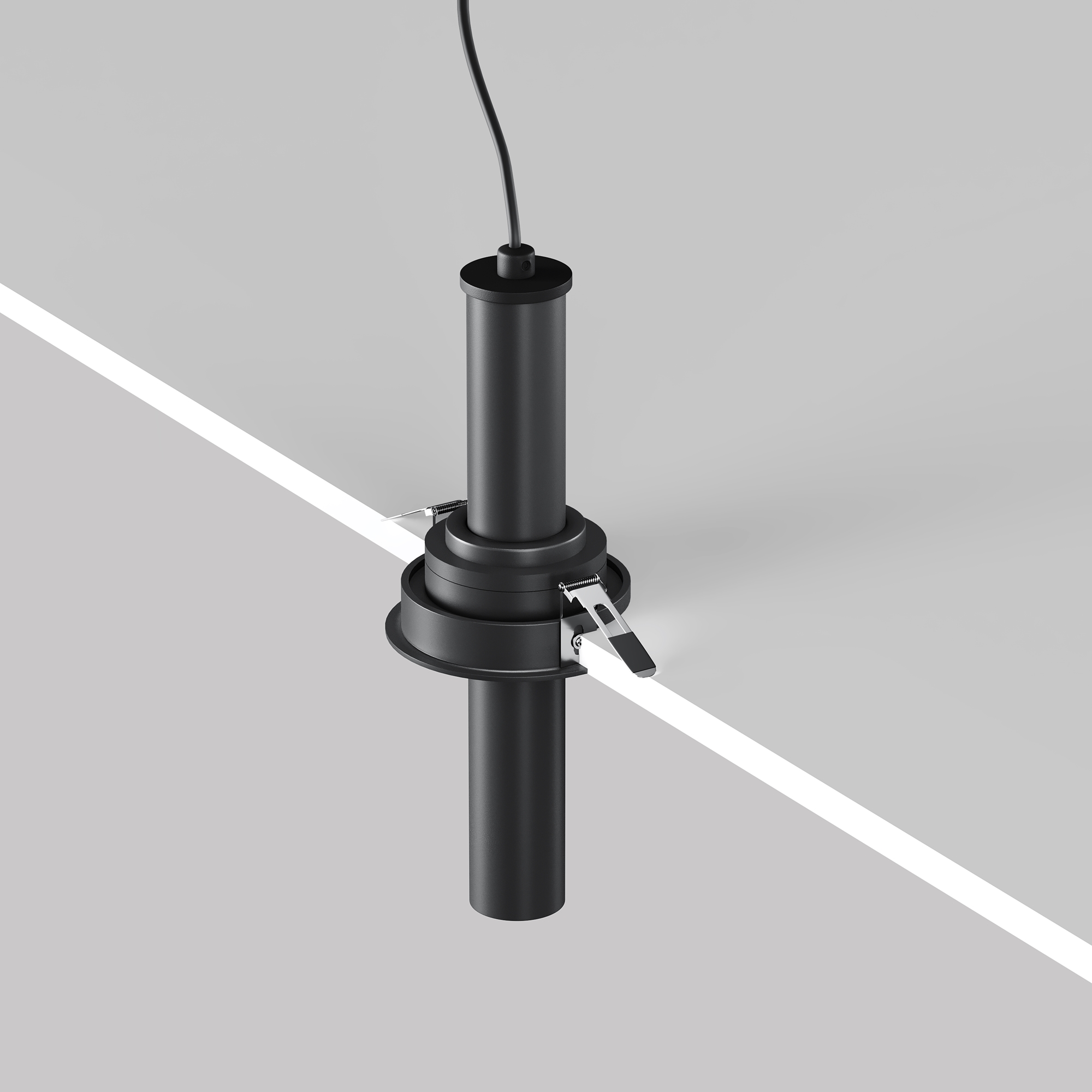 Focus T Recessed Light Black Ø 3cm