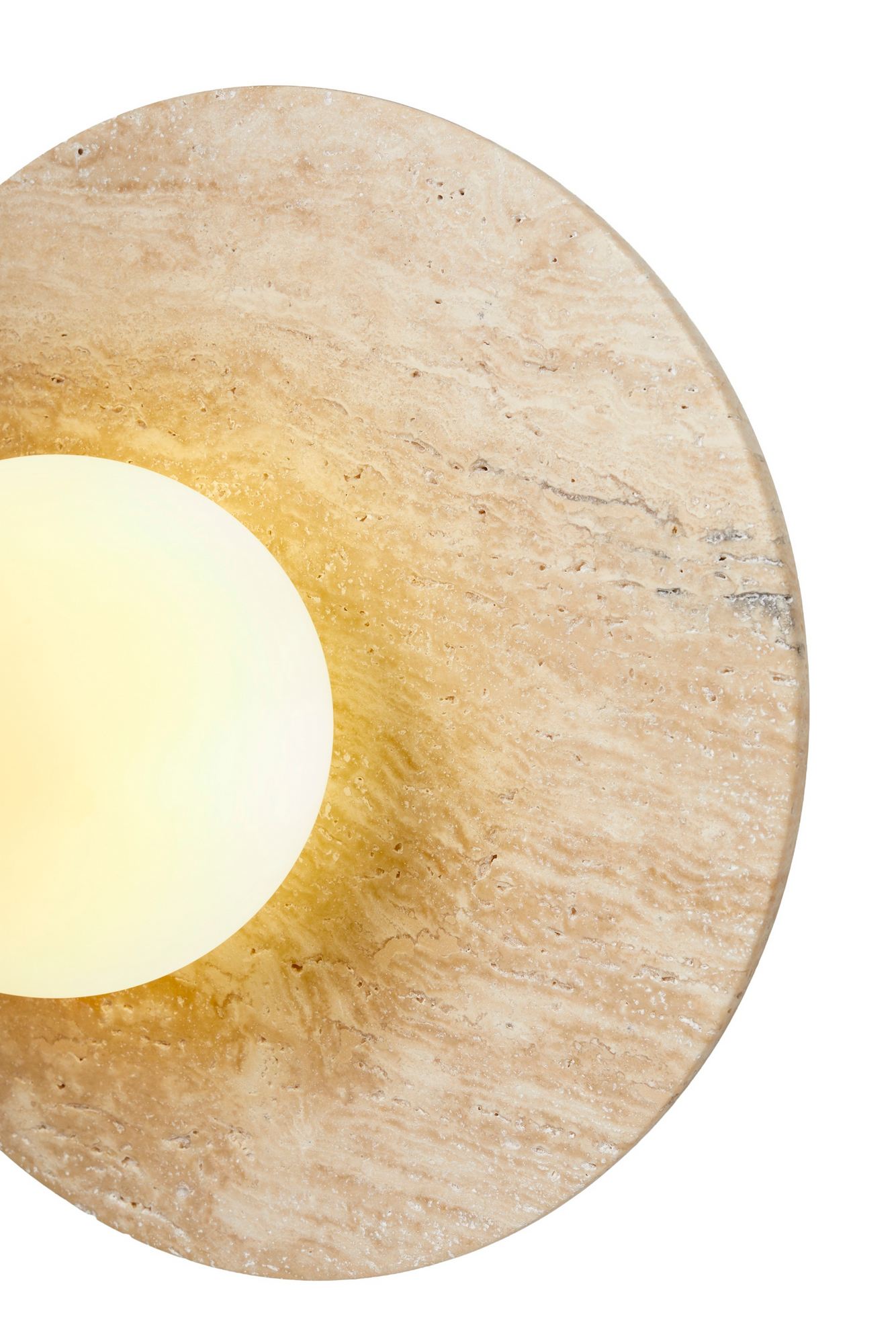 Tor-Nun Wall Lamp Travertine White