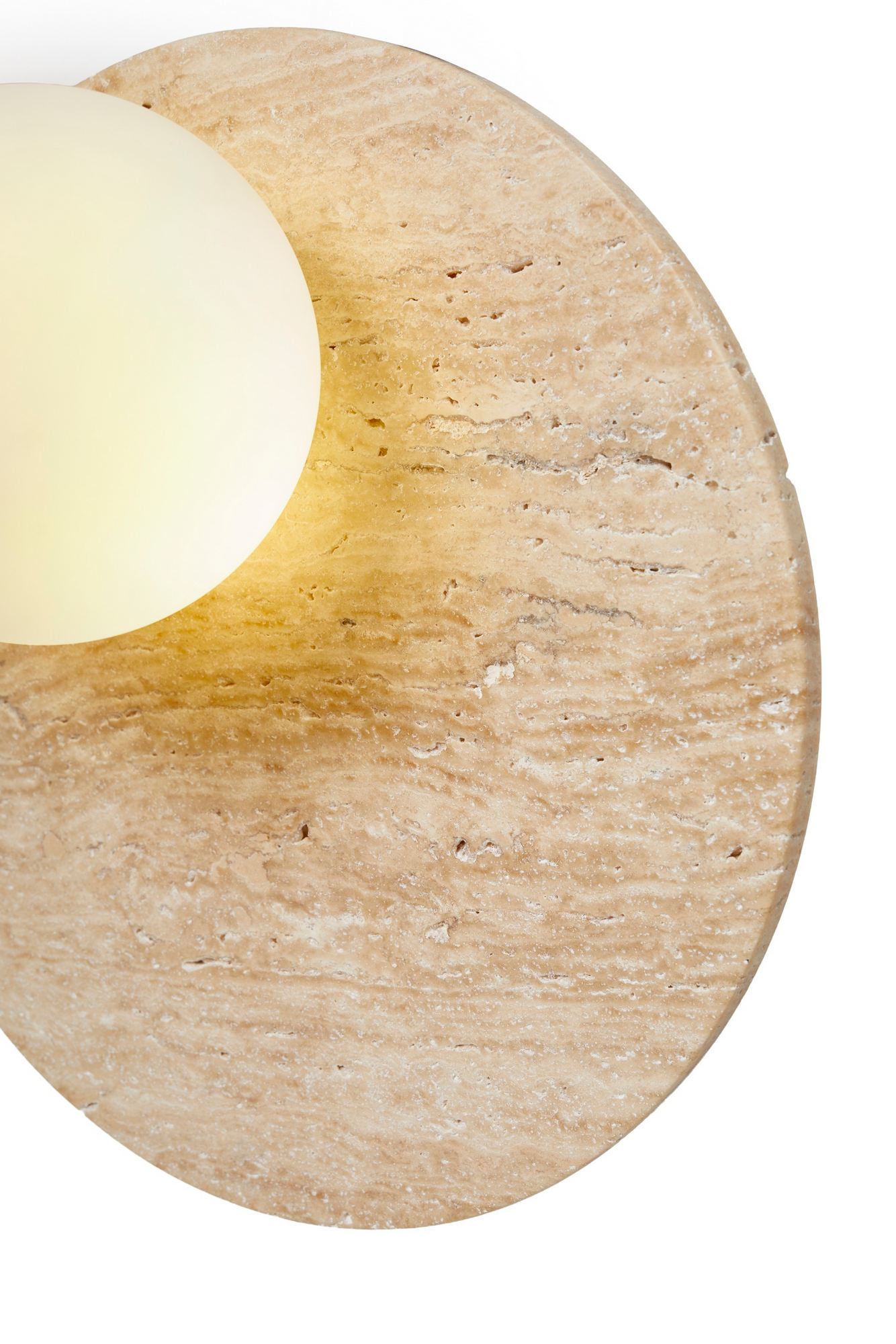 Tor-Look Wandleuchte Creme