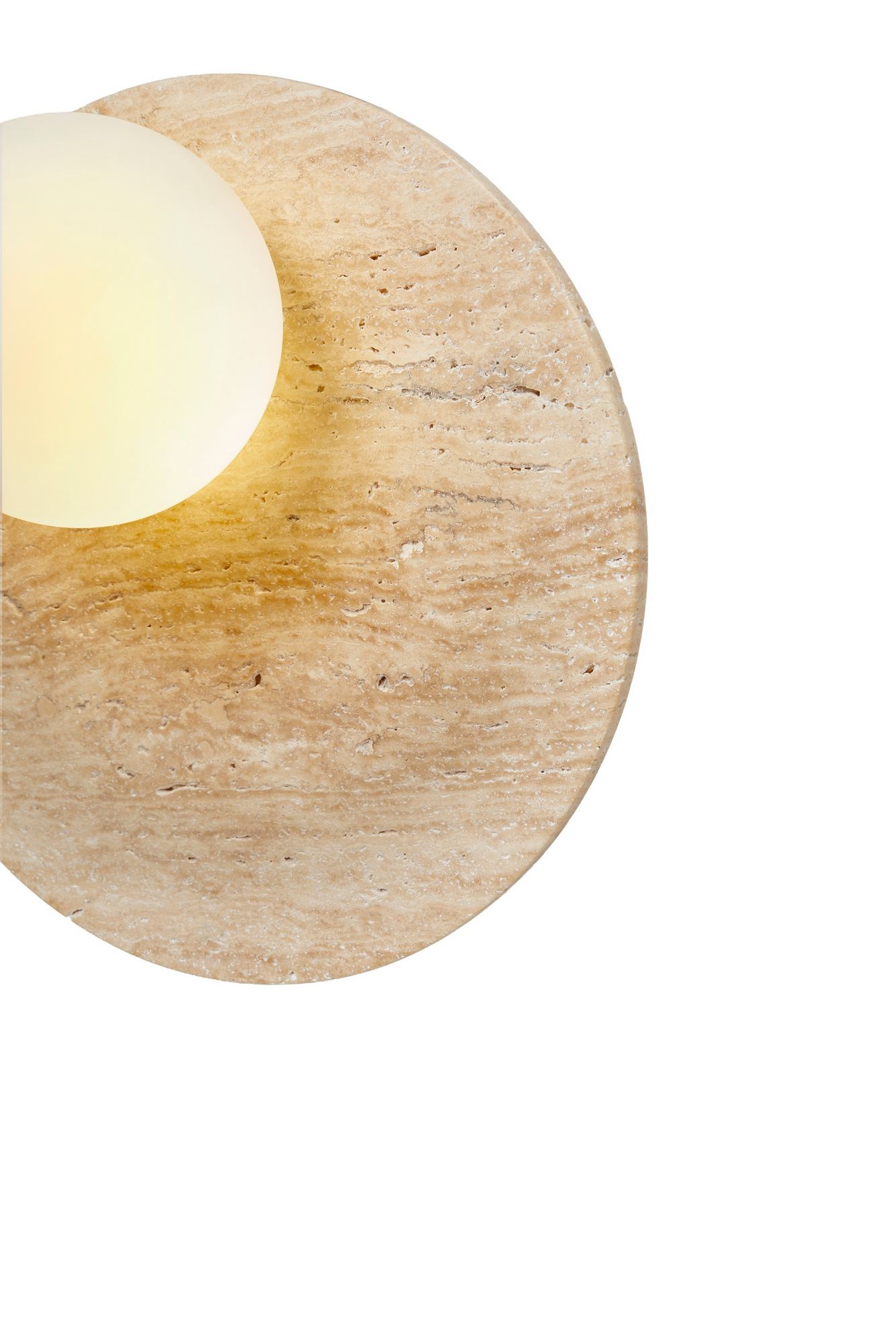 Tor-Look Wandleuchte Creme