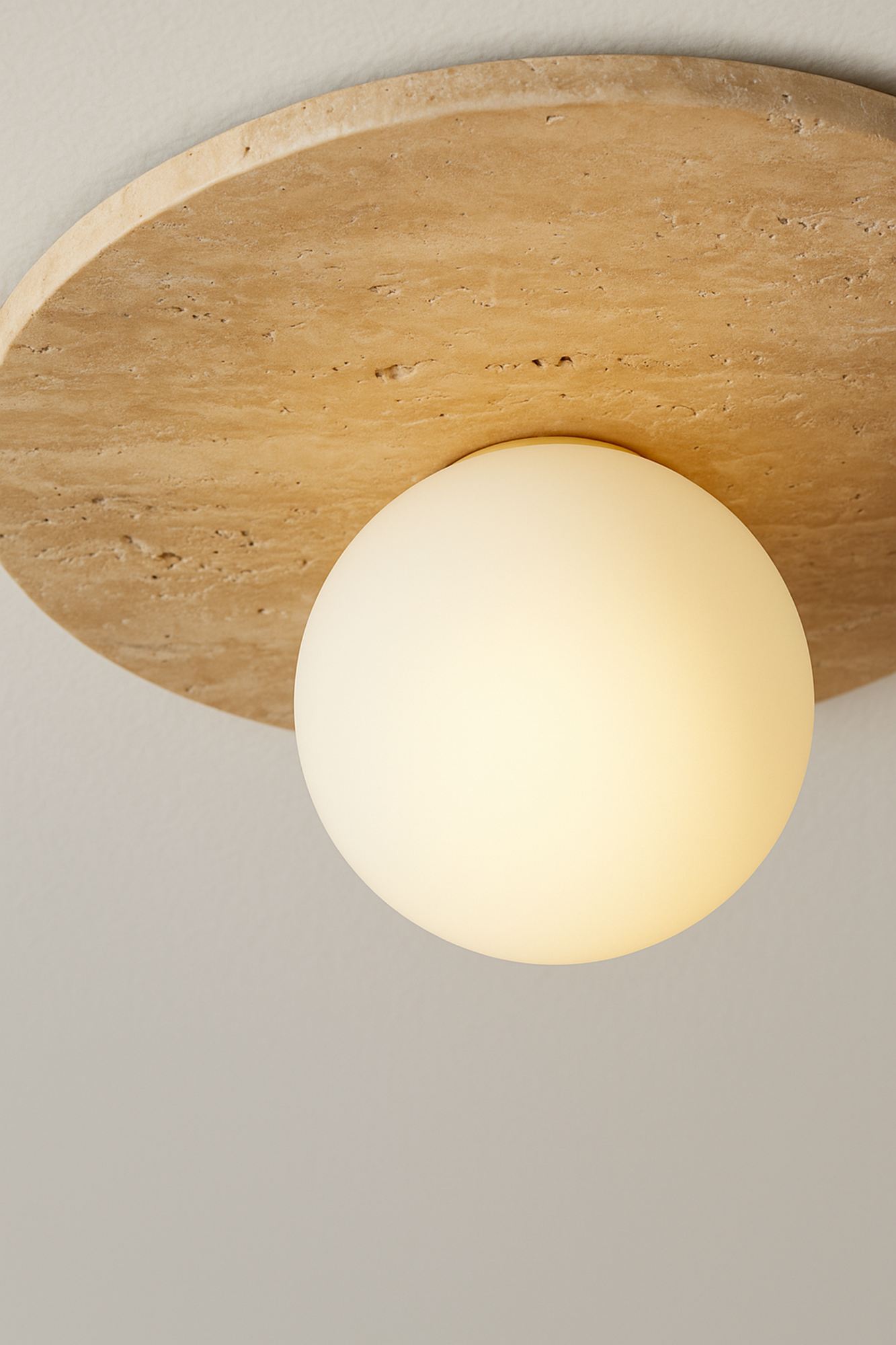 Tor-Tun Pendant Light Travertine Cream Ø 10cm