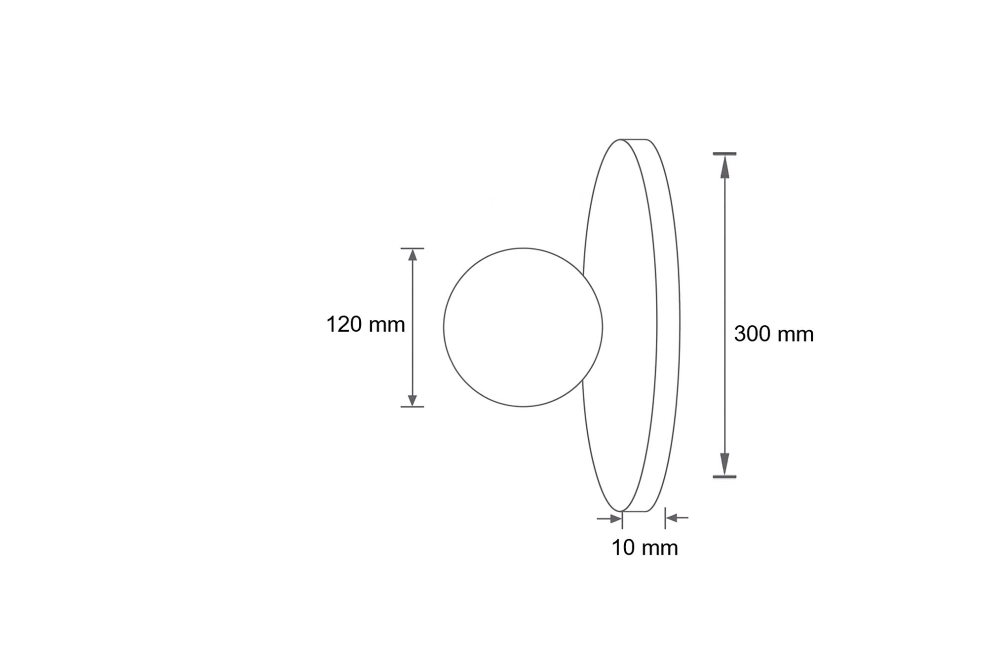 Tor-Tun Lampada a sospensione Travertino Crema Ø 10cm