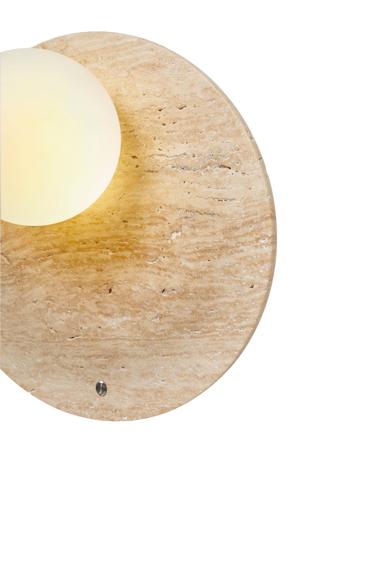 in" is German? Yes. English has an 'e'.
    "Weiß" -> "White".

    Final Result:
    Gate Wall Light Travertine White (or Gate Wall Lamp