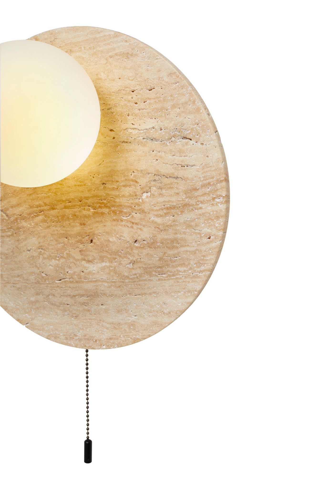 Tor Wandleuchte Travertin Creme