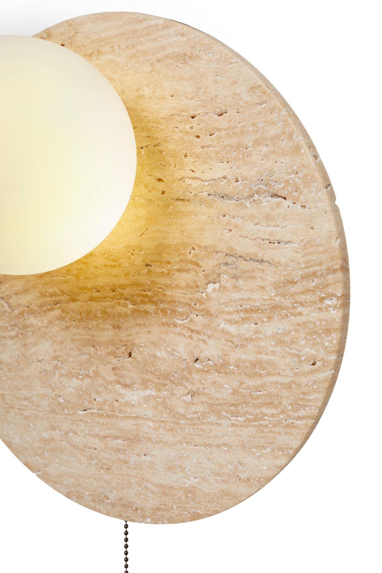 Tor Wandleuchte Travertin Creme