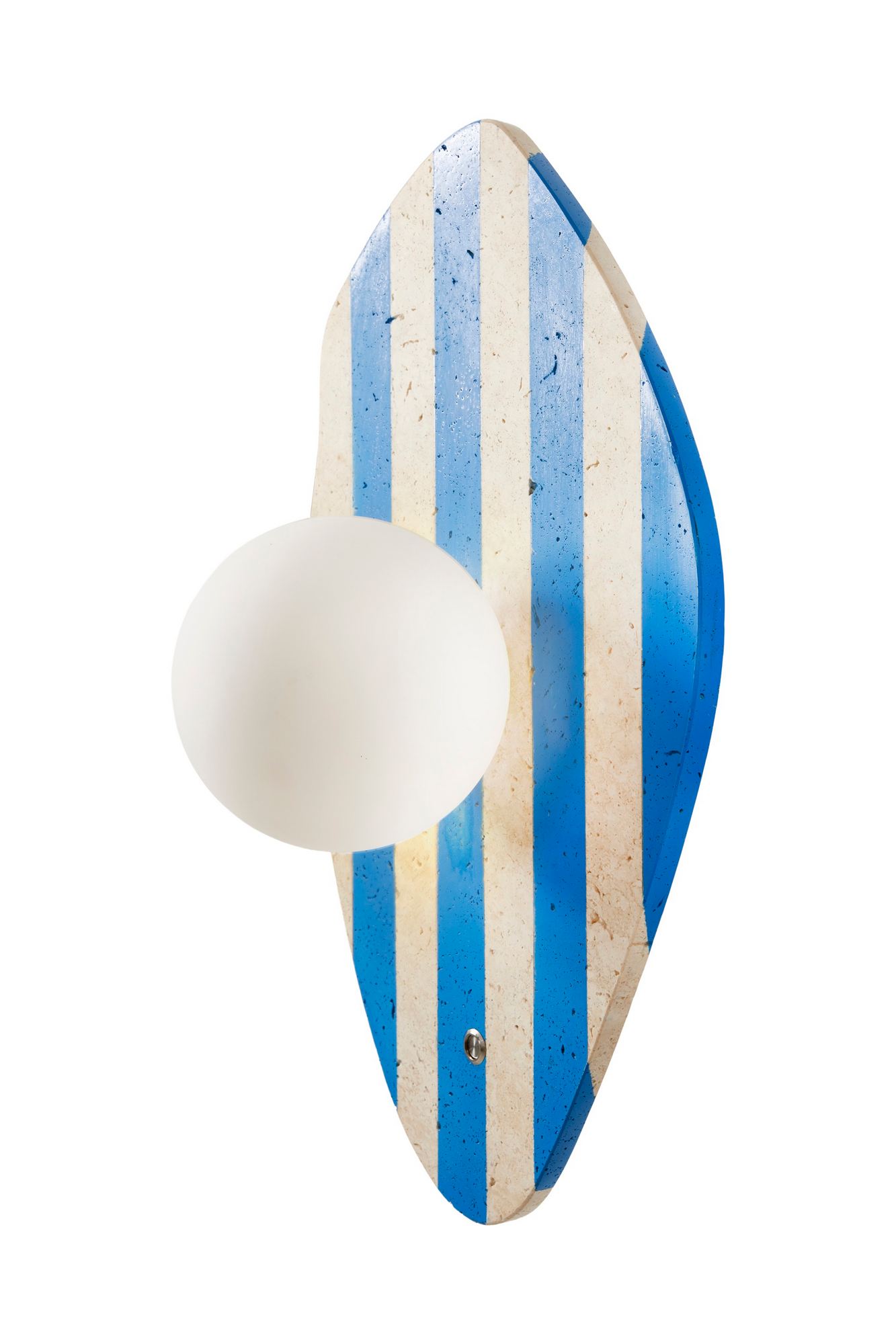 Season Wandleuchte Travertin Blau