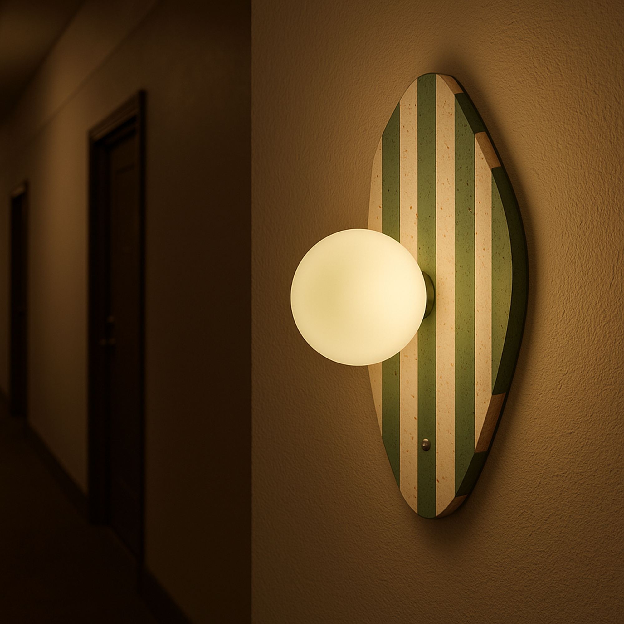 Espe Wall Lamp Travertine Green