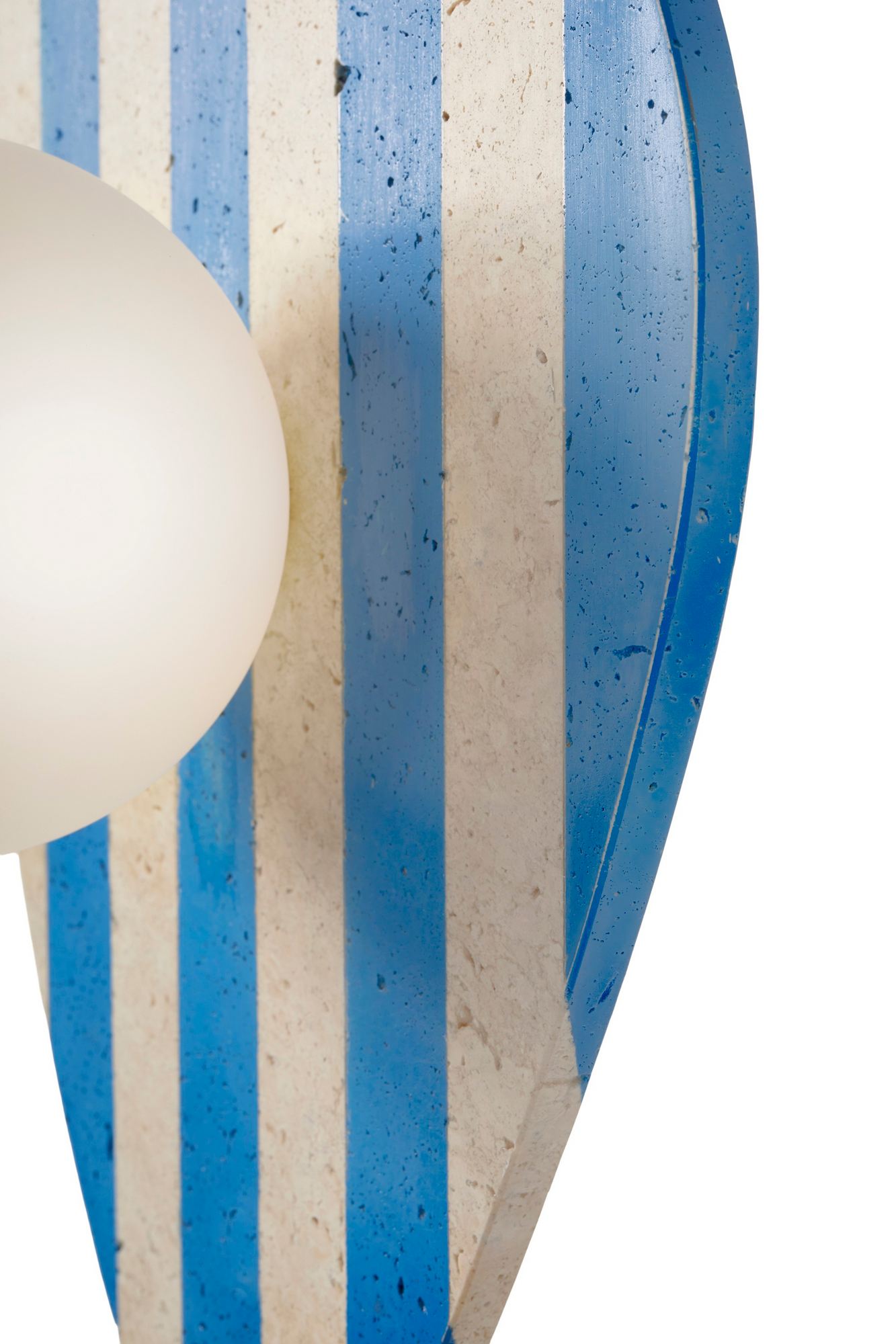 Simple Wall Lamp Travertine Blue
