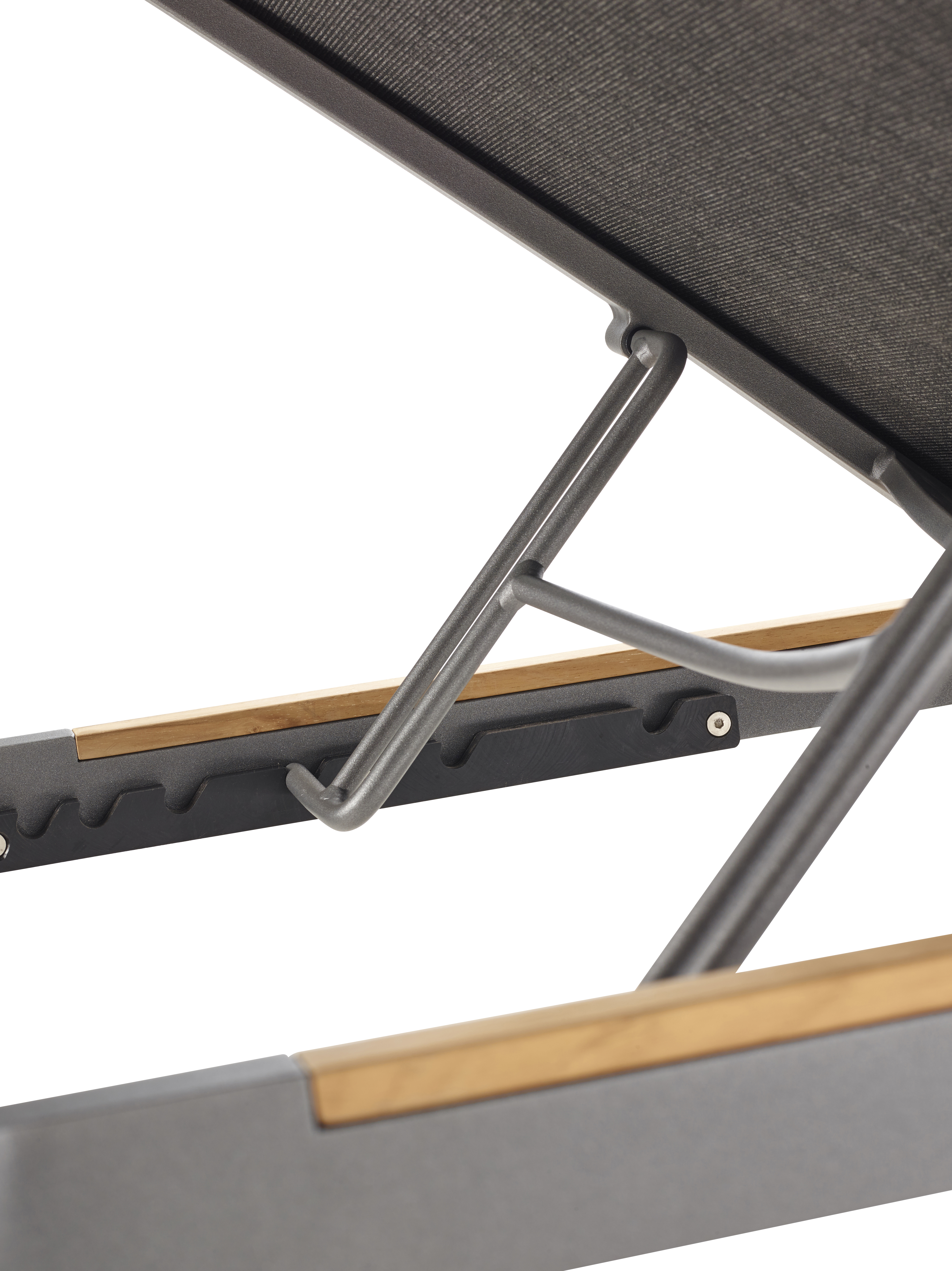 Foxx Lounger Aluminium Teak Anthracite